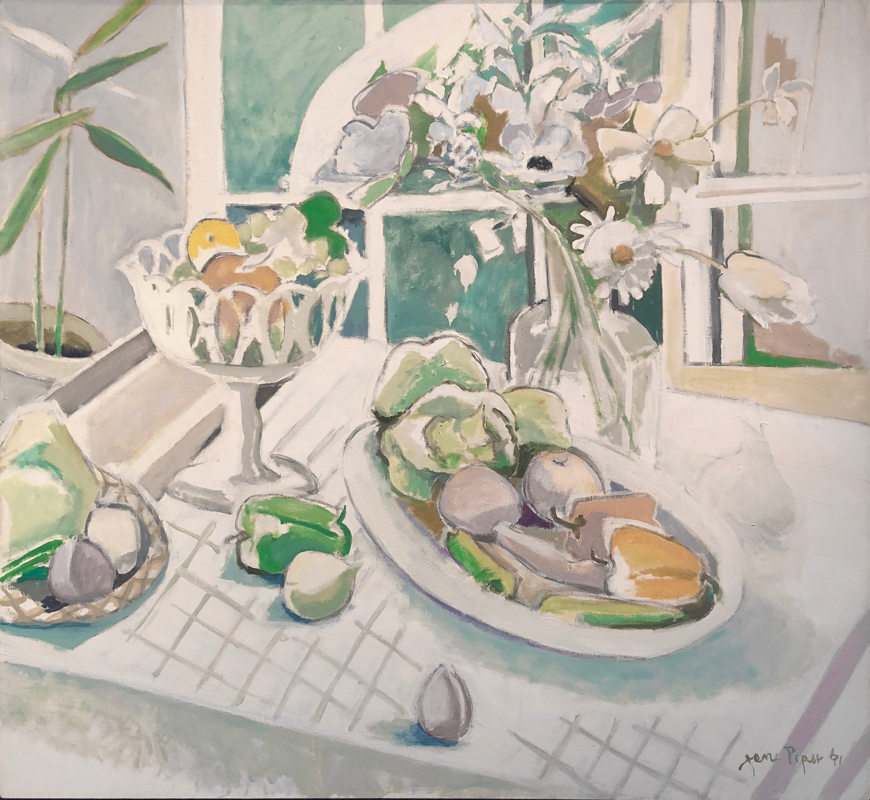 17179, Jane Piper, Still Life with Vegetable Platter