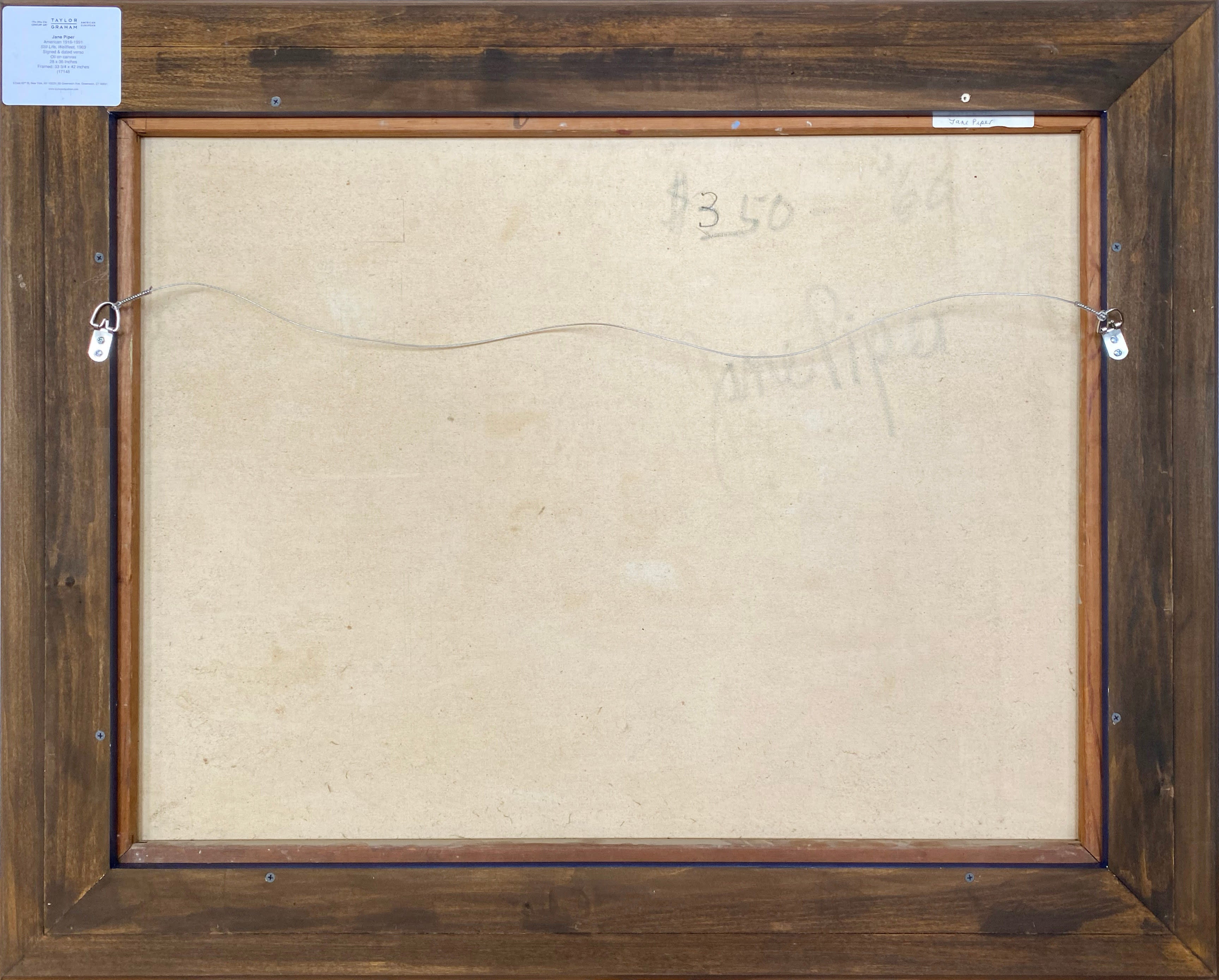 17148, Jane Piper, Still Life, Wellfleet, 1969