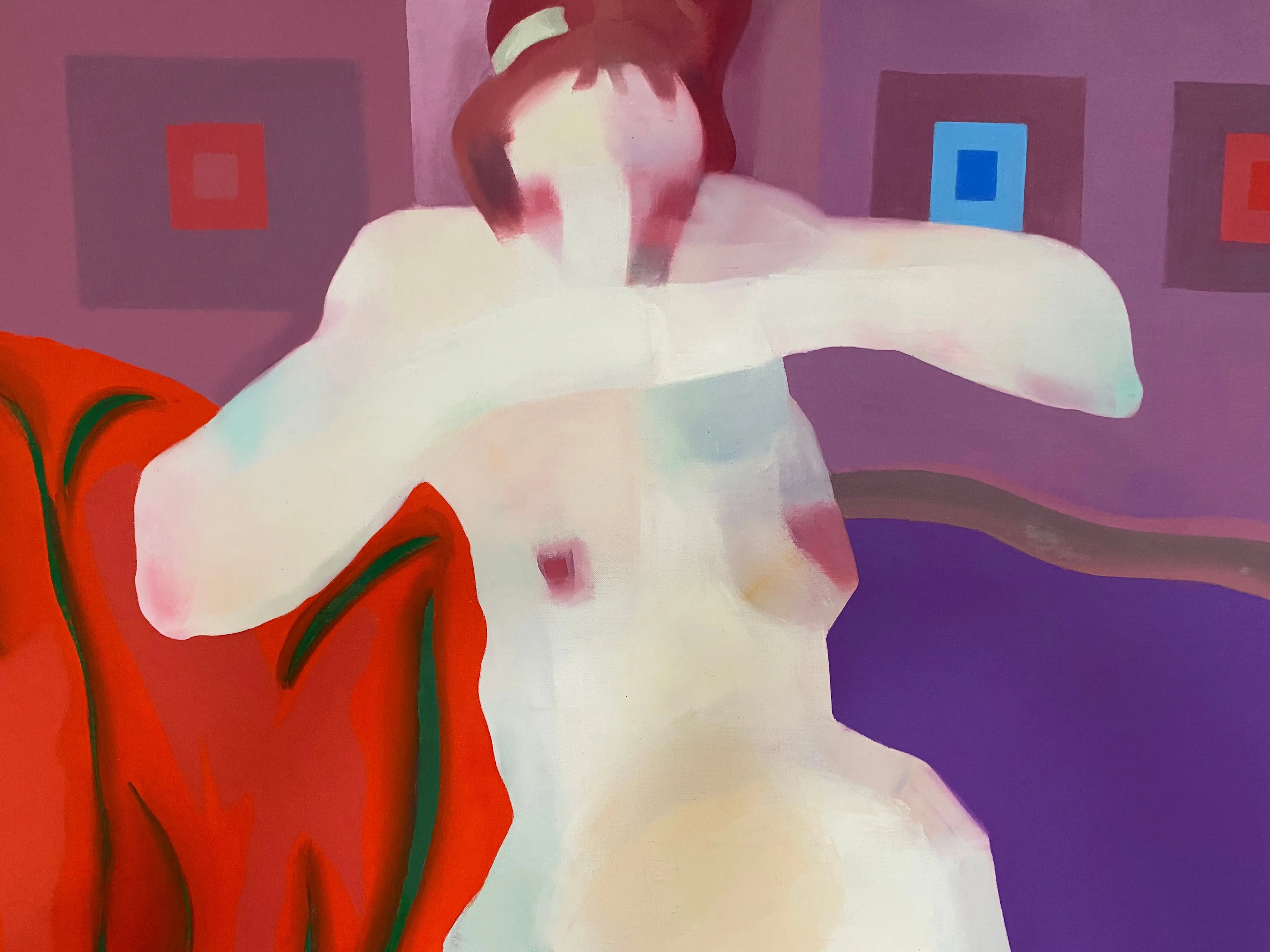 15428, Ralph Della-Volpe, Figure in Purple Stockings, 1959-1960