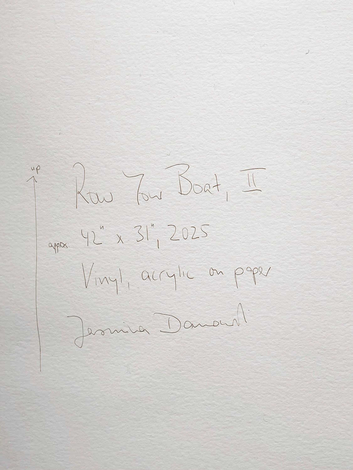 18709, Jasmina Danowski, Row Your Boat, II, 2025