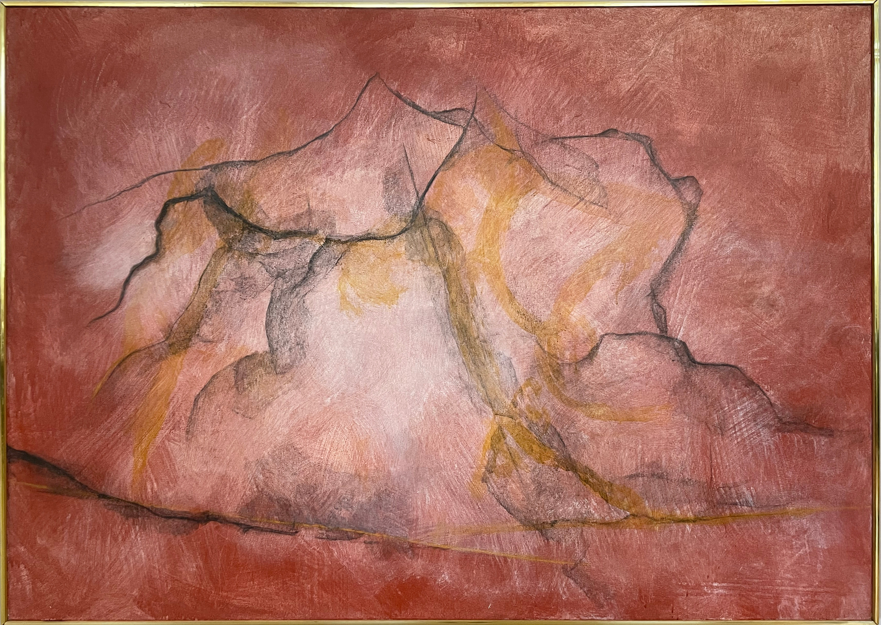 15295, Cleve Gray, Red Landscape #2, 1994
