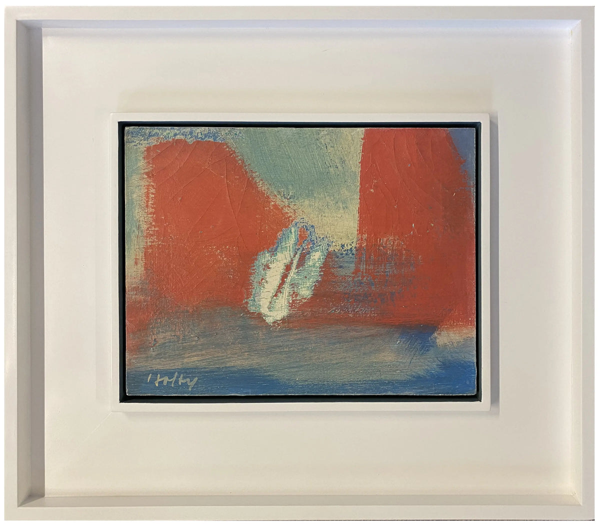 16838, Carl Holty, Color Theory #616 Red, White, Blue, 1959