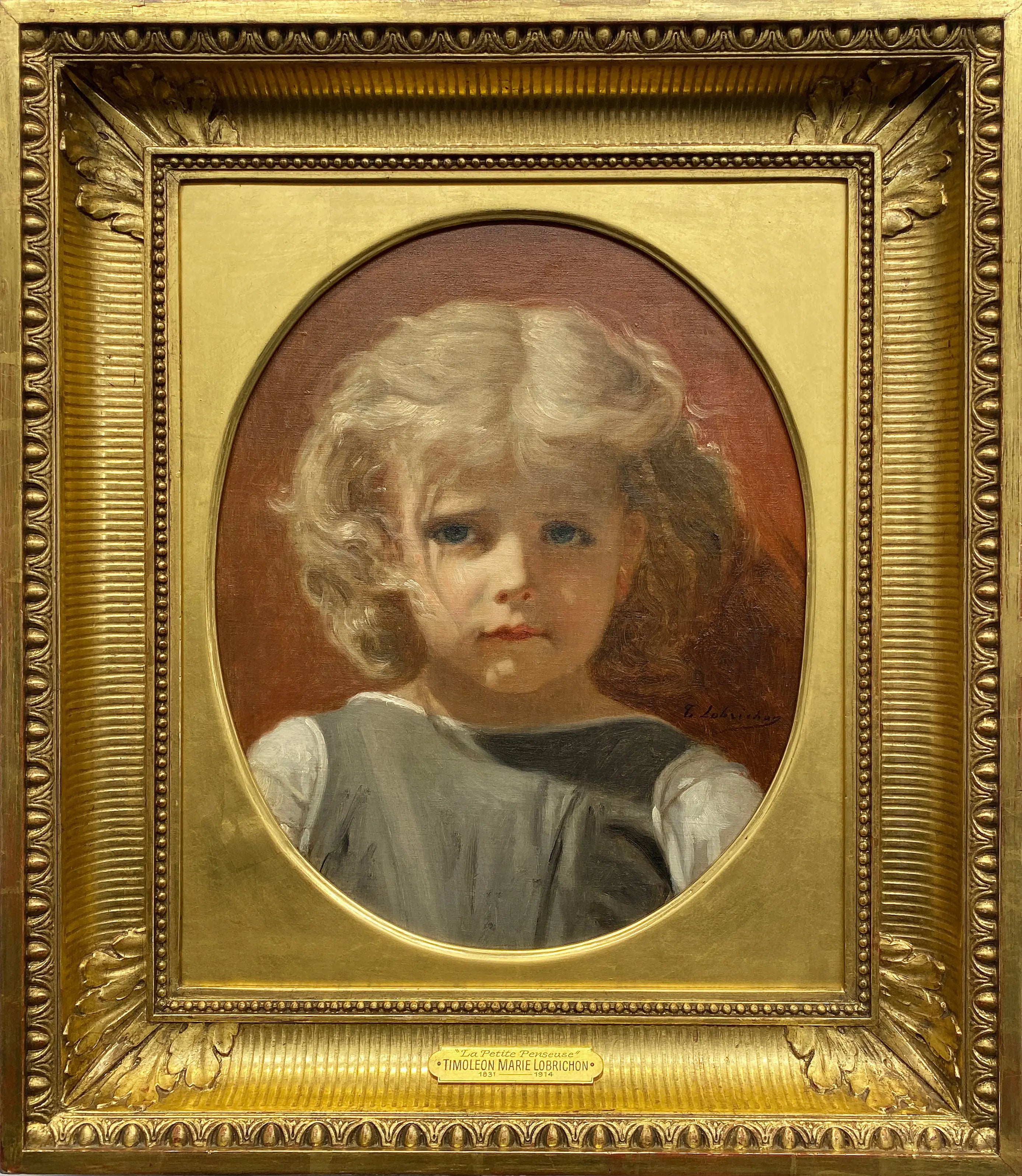 15988, Timoléon Marie Lobrichon, La Petite Penseur, c. 1865
