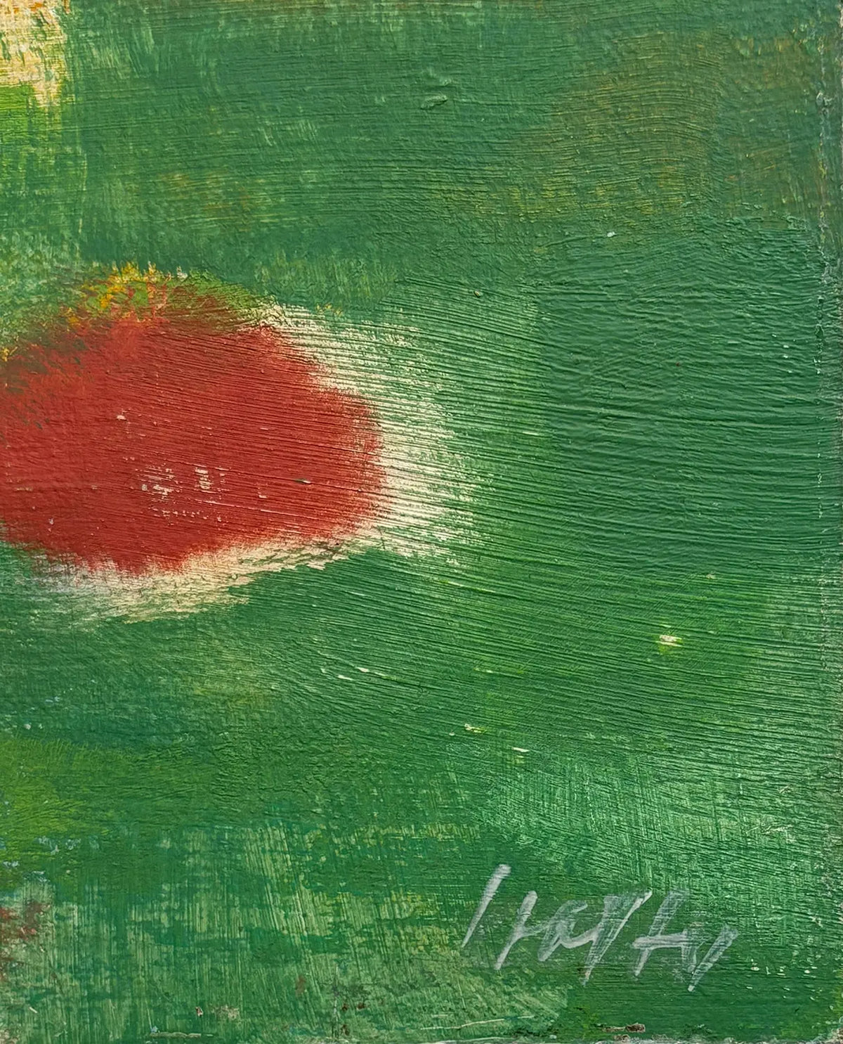 16835, Carl Holty, Color Theory: Skyfire #1028 Green, Orange, Yellow, Red, c. 1950