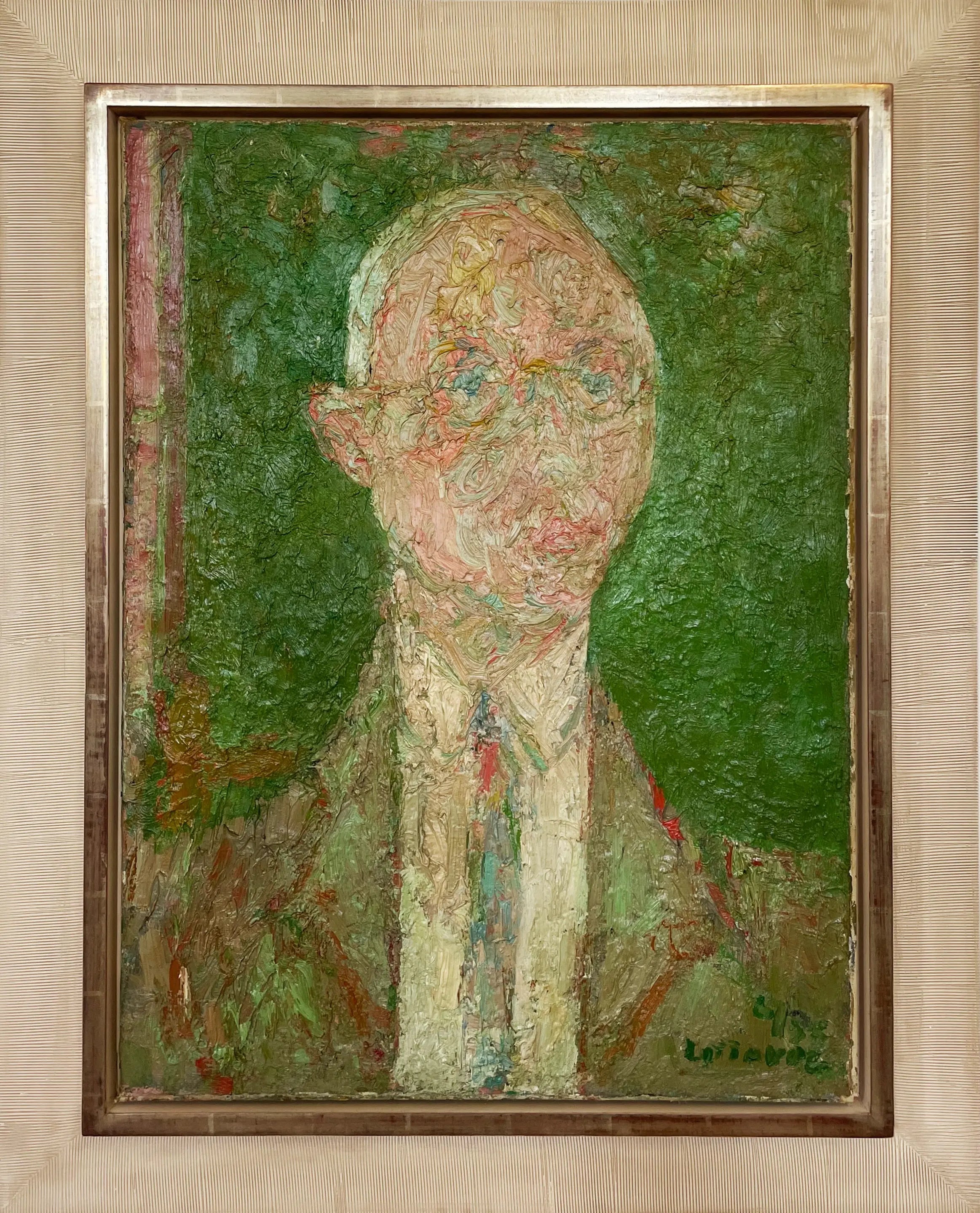 14680, André Cottavoz, M. Rosenhaft, Vert et Rose, 1955