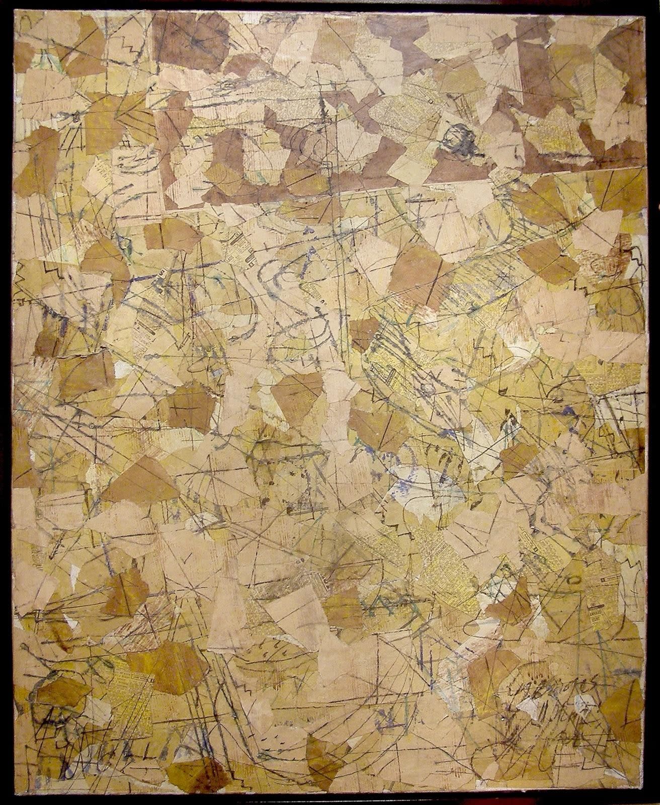 15371, Georges Noël, Palimpseste éclaté, Dated lower left: 1964