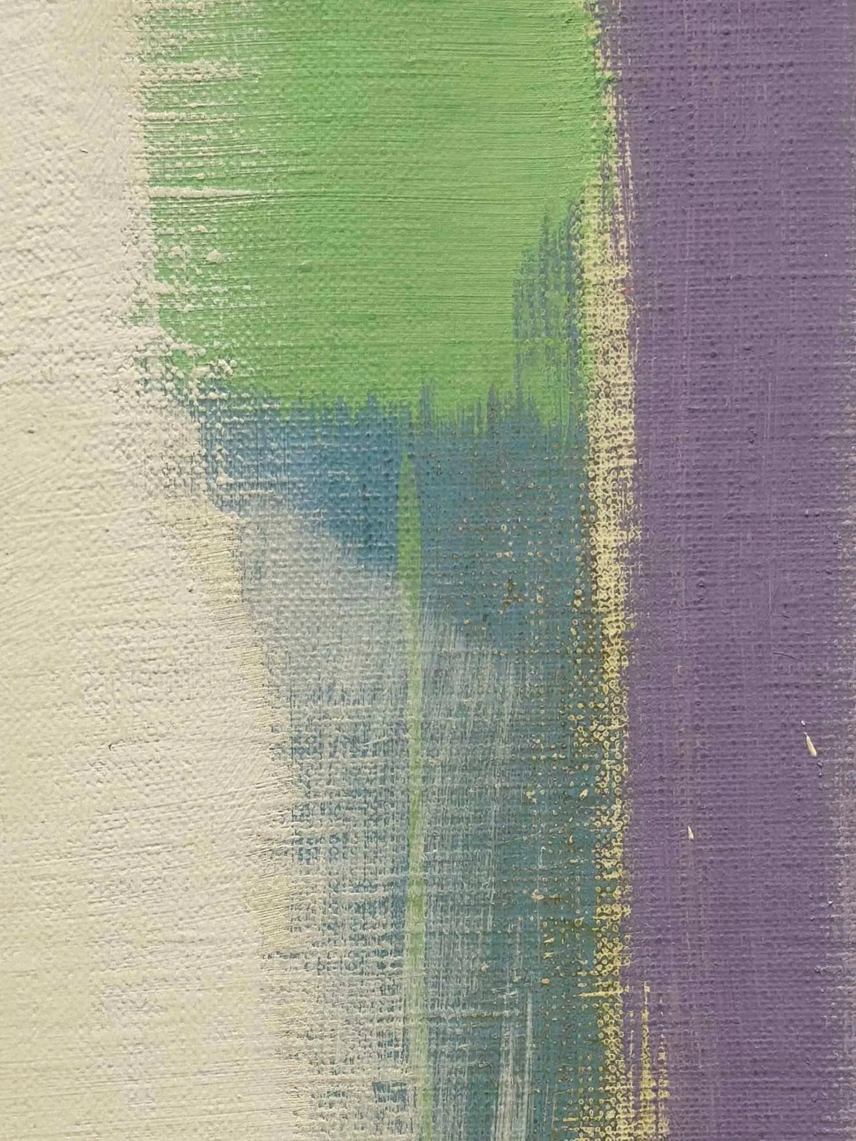 18630, Carl Holty, Color Theory White Purple Green, 1972