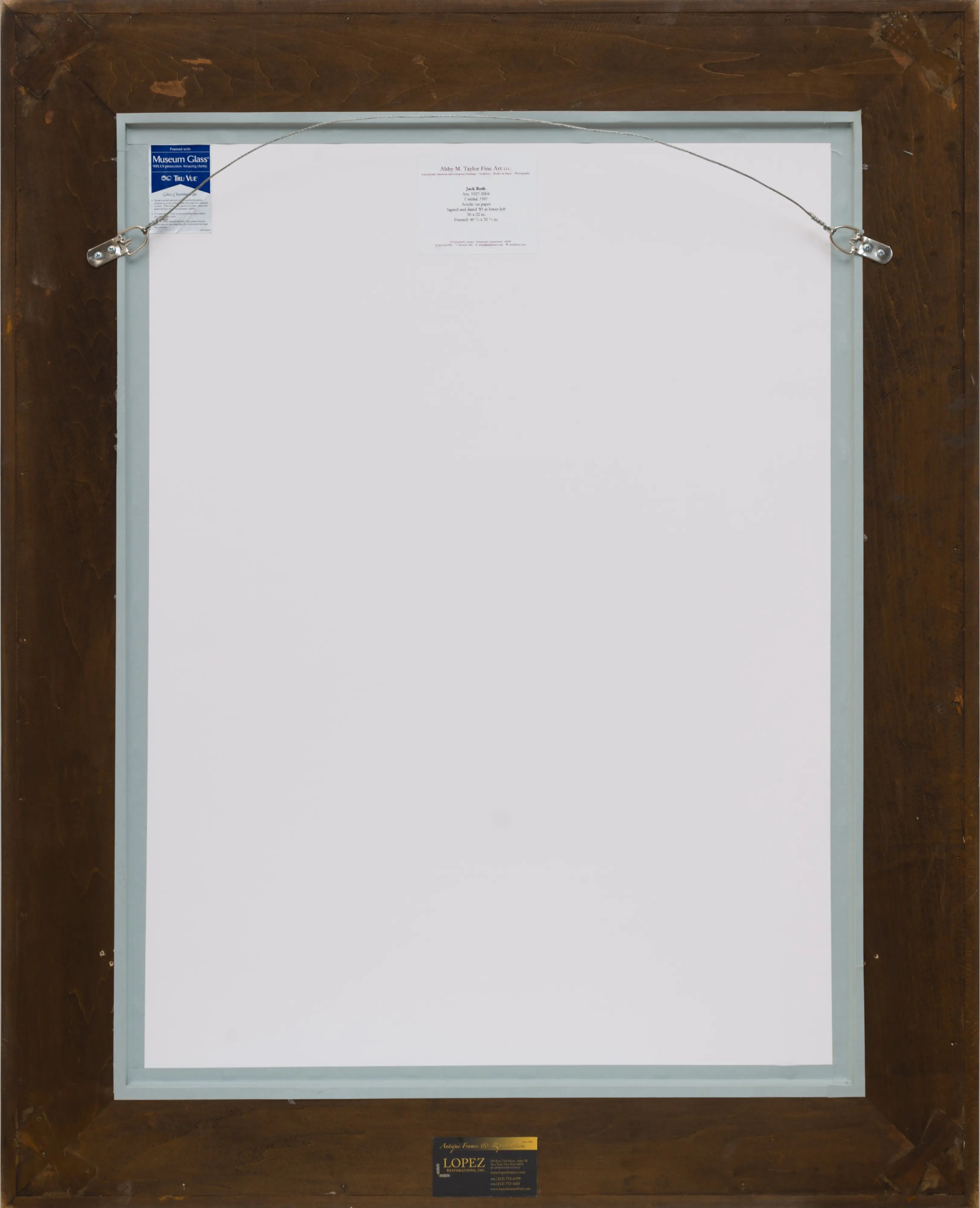 16686, Jack Roth, Untitled, 1981