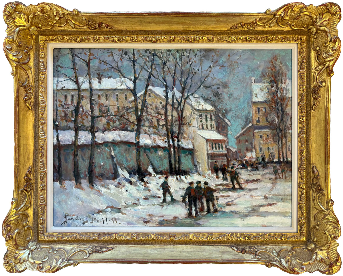 15399, Donald R. Purdy, Village Under Snow, 1990-1998
