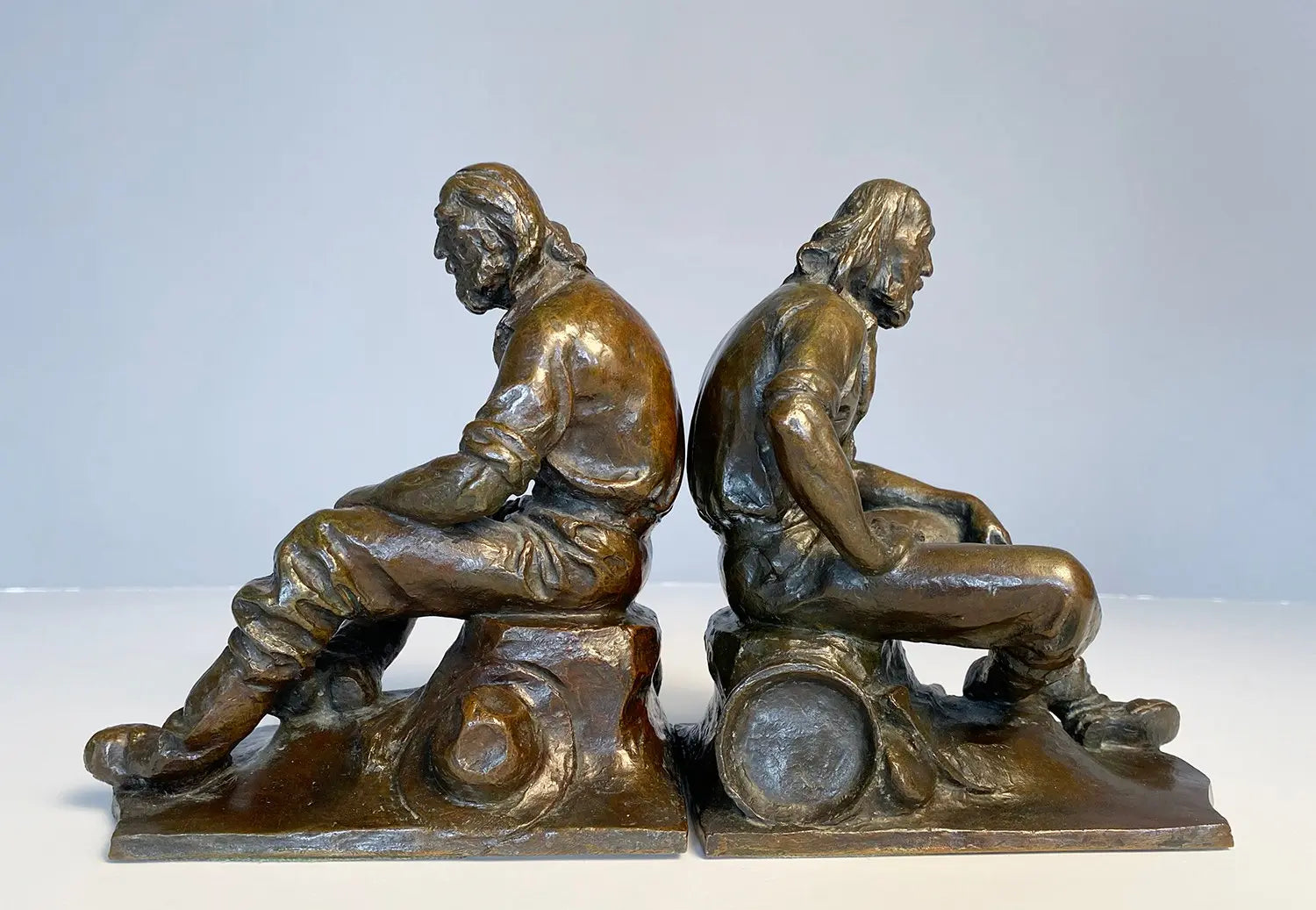 16497, Max Kalish, Pair of Miner Bookends, 1921-25