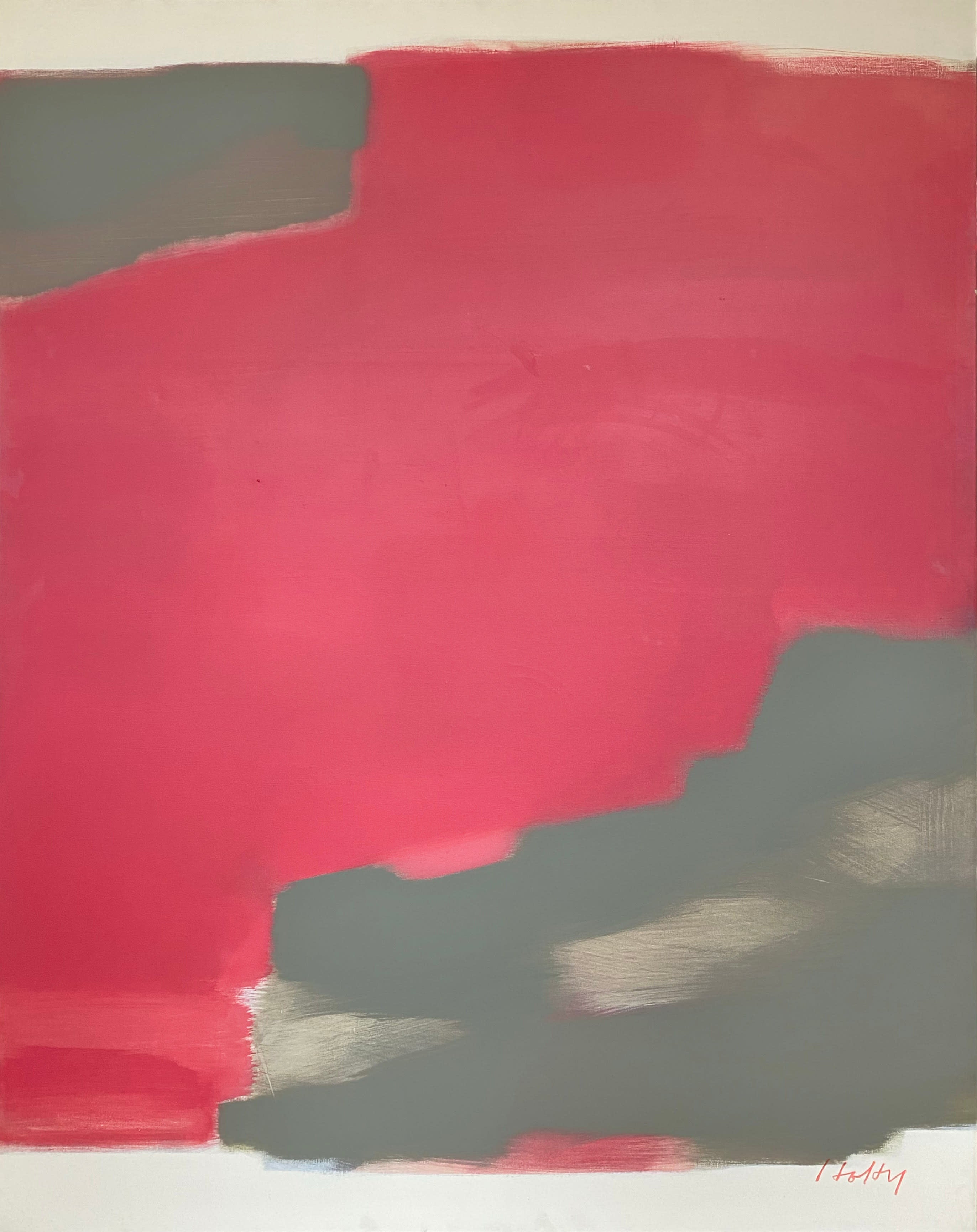 14130, Carl Holty, Big Zen Red-Eyed Goose, 1962