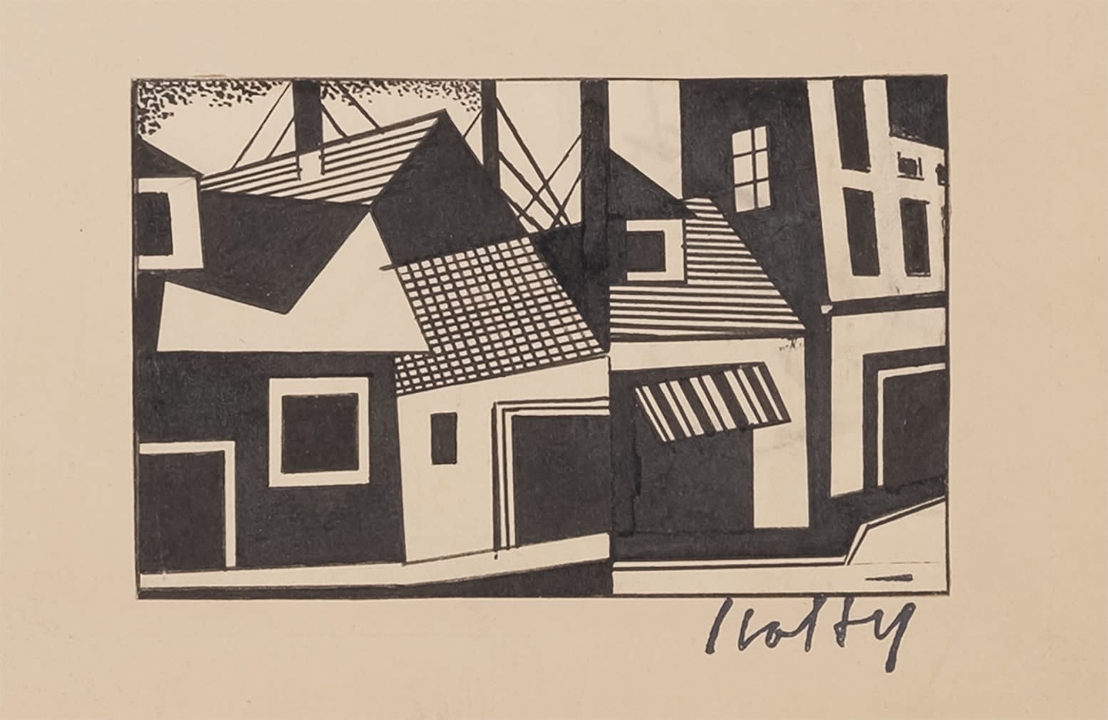 16901, Carl Holty, Paris, Charcuterie: Paris, House #2, 1930