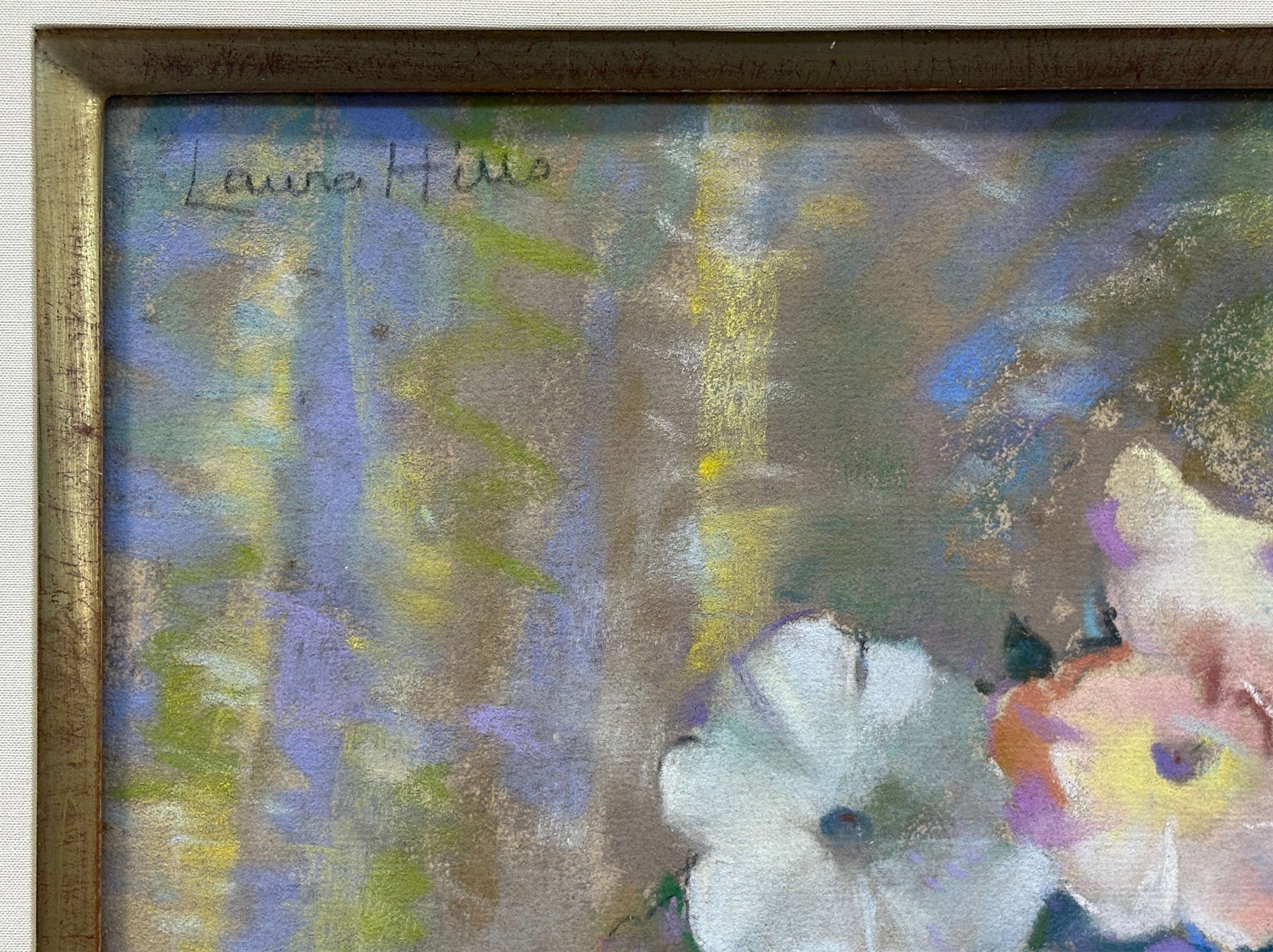 14820, Laura Coombs Hills, Pink and White Petunias, circa 1930