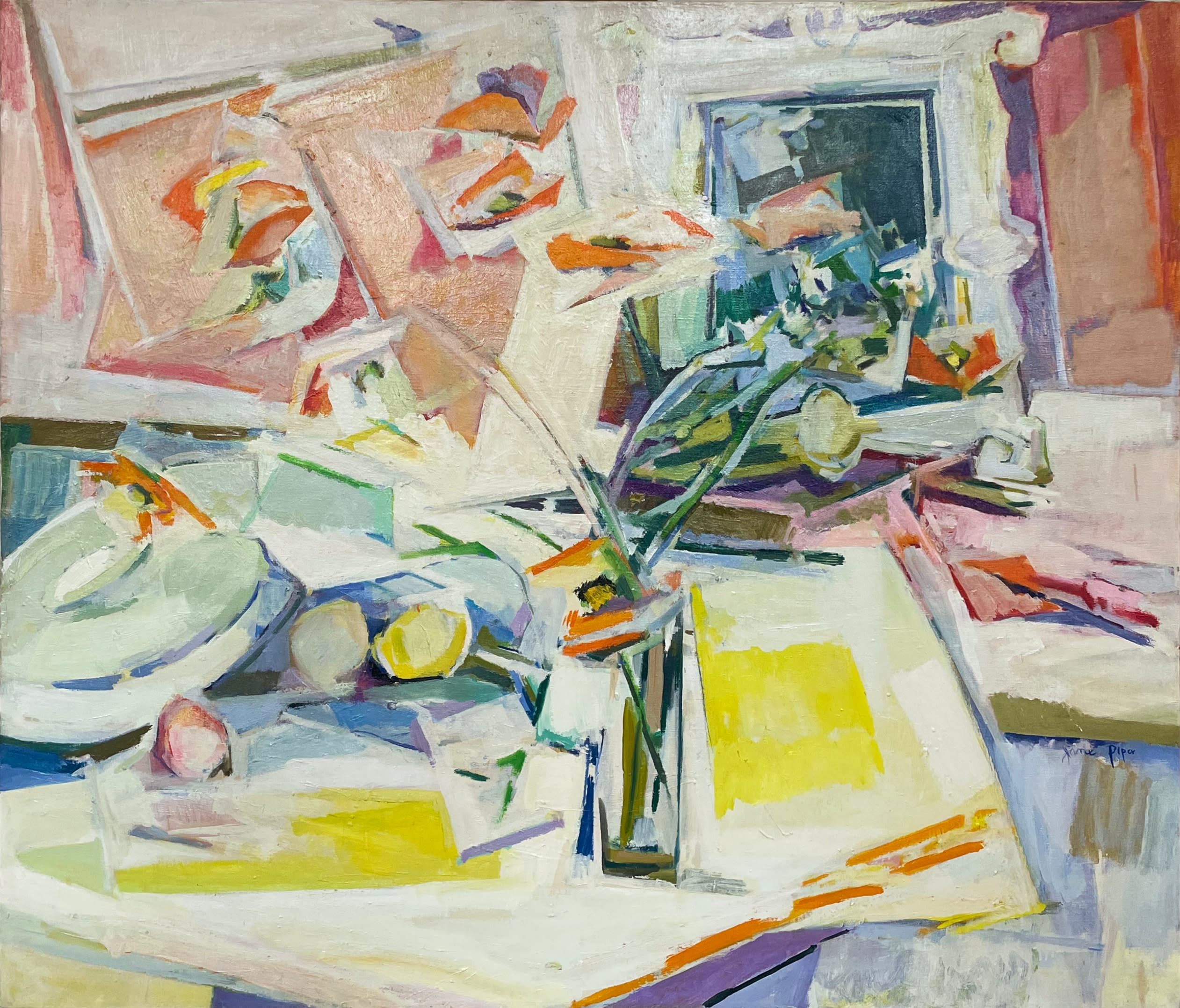 17176, Jane Piper, Poppies by a Victorian Mirror, 1982