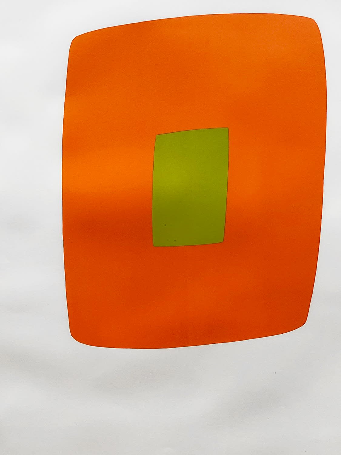18626, Elsworth Kelly, Orange with Green, 1964-65