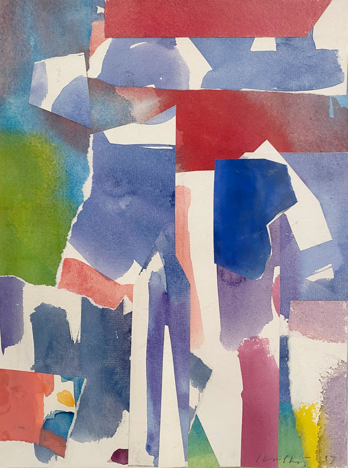 16800, Carl Holty, Collage #392, 1957