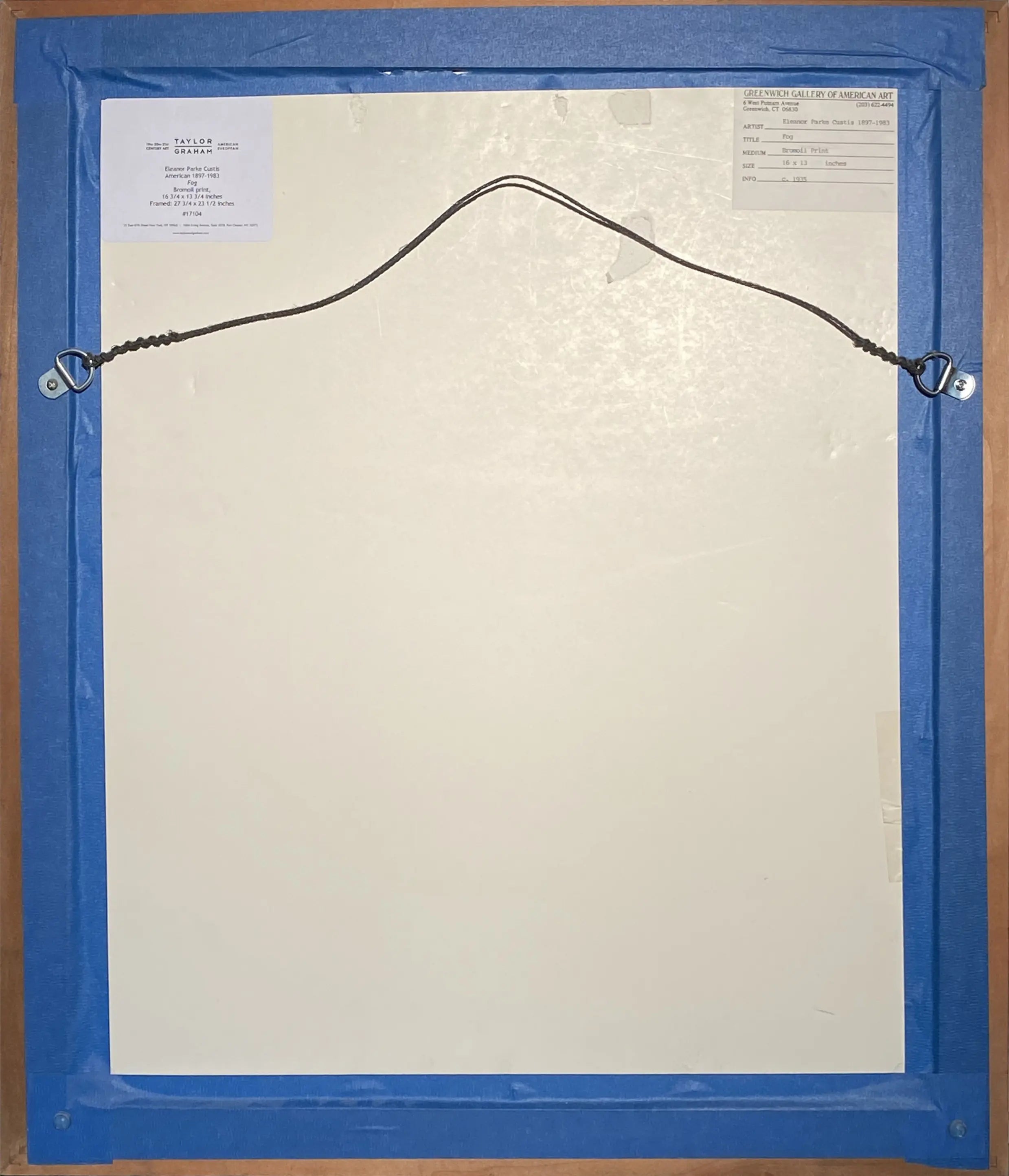 17104, Eleanor Parke Custis, Fog, circa 1935