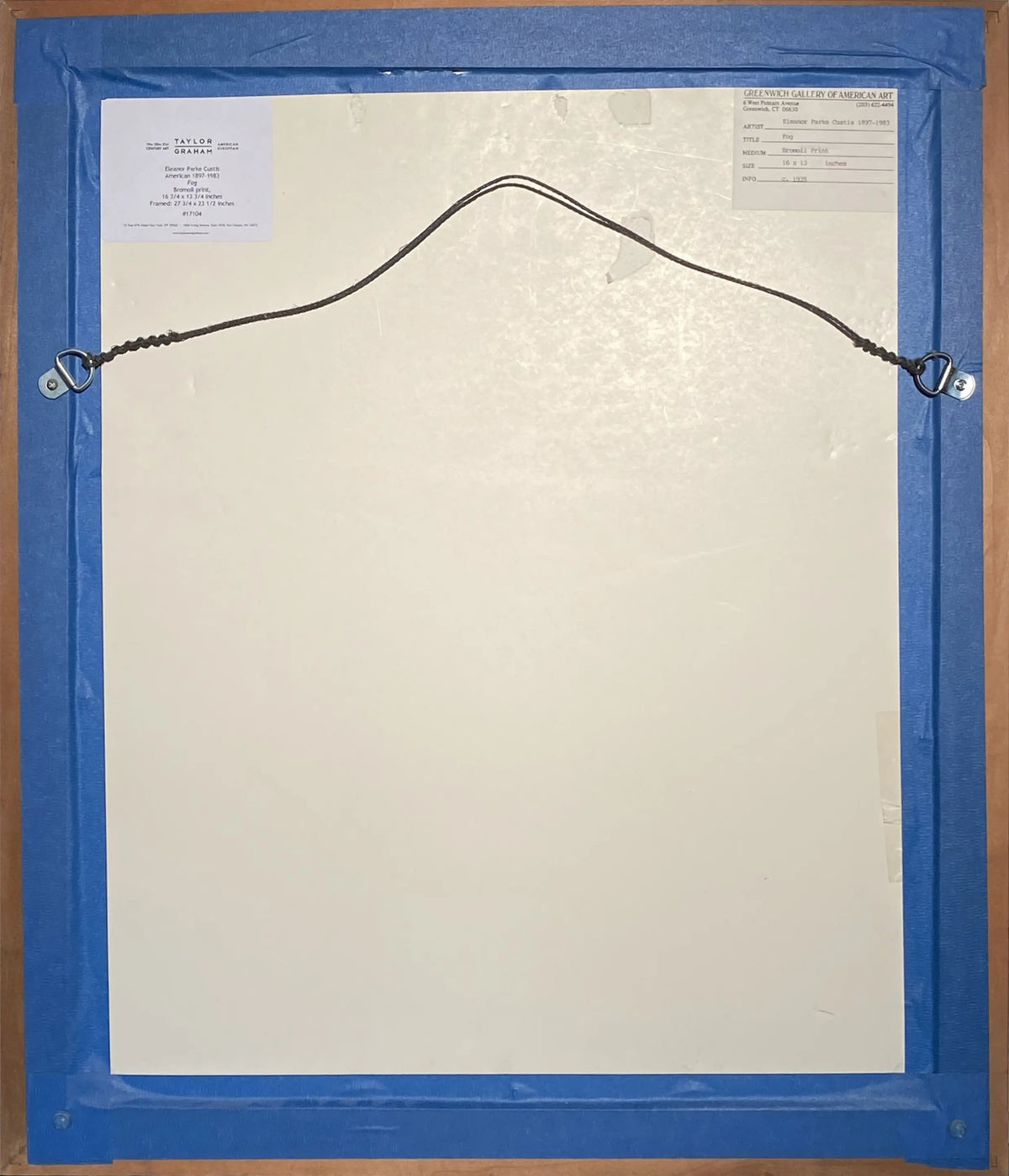 17104, Eleanor Parke Custis, Fog, c. 1935