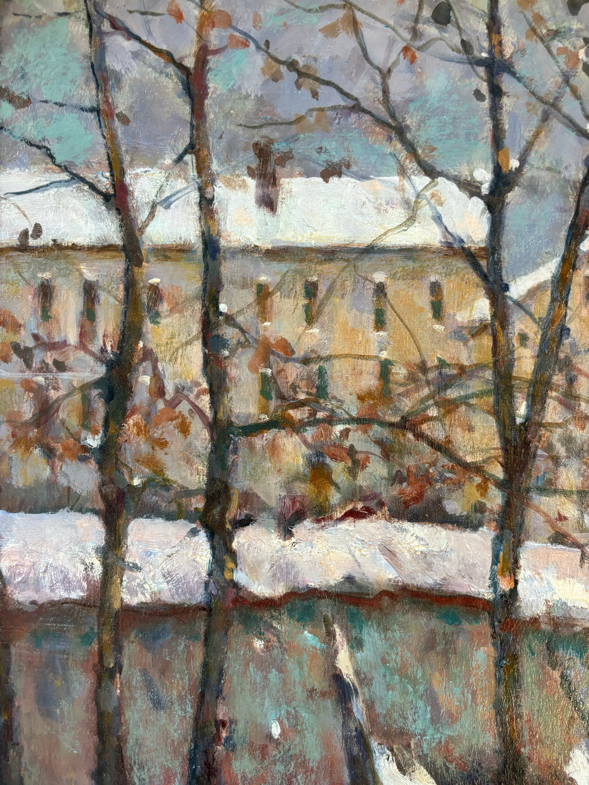 15399, Donald R. Purdy, Village Under Snow, 1990-1998