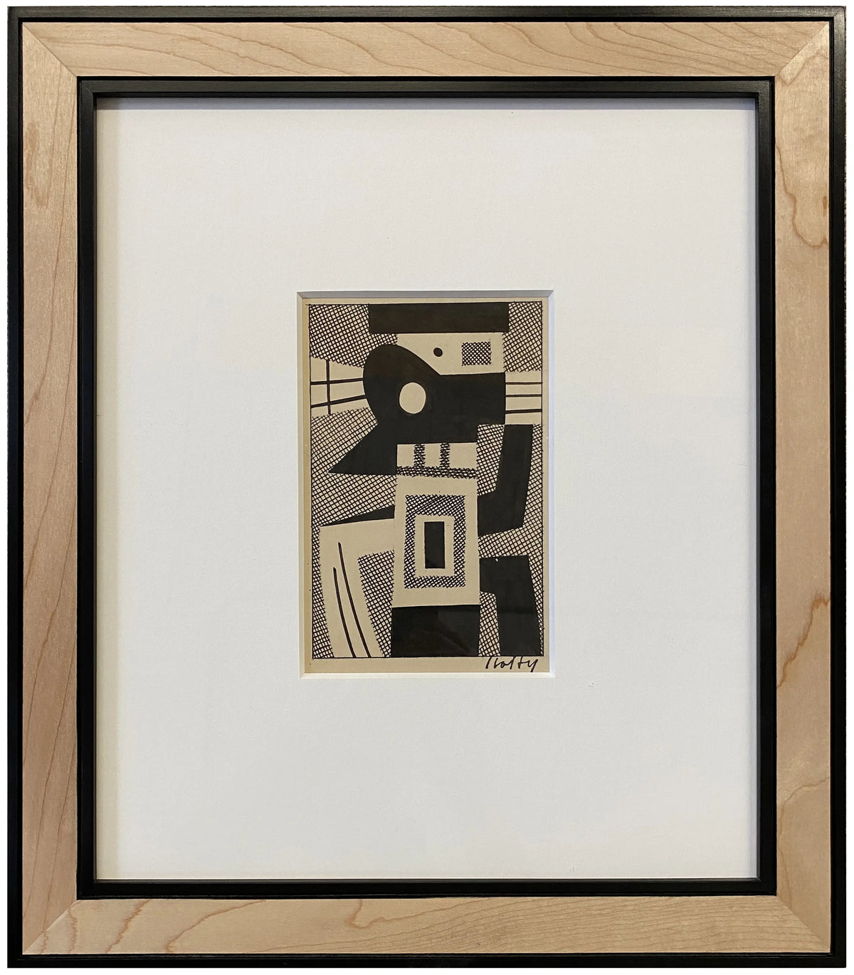 17031, Carl Holty, Ink Study VI A Sketchbook #4, c. 1935