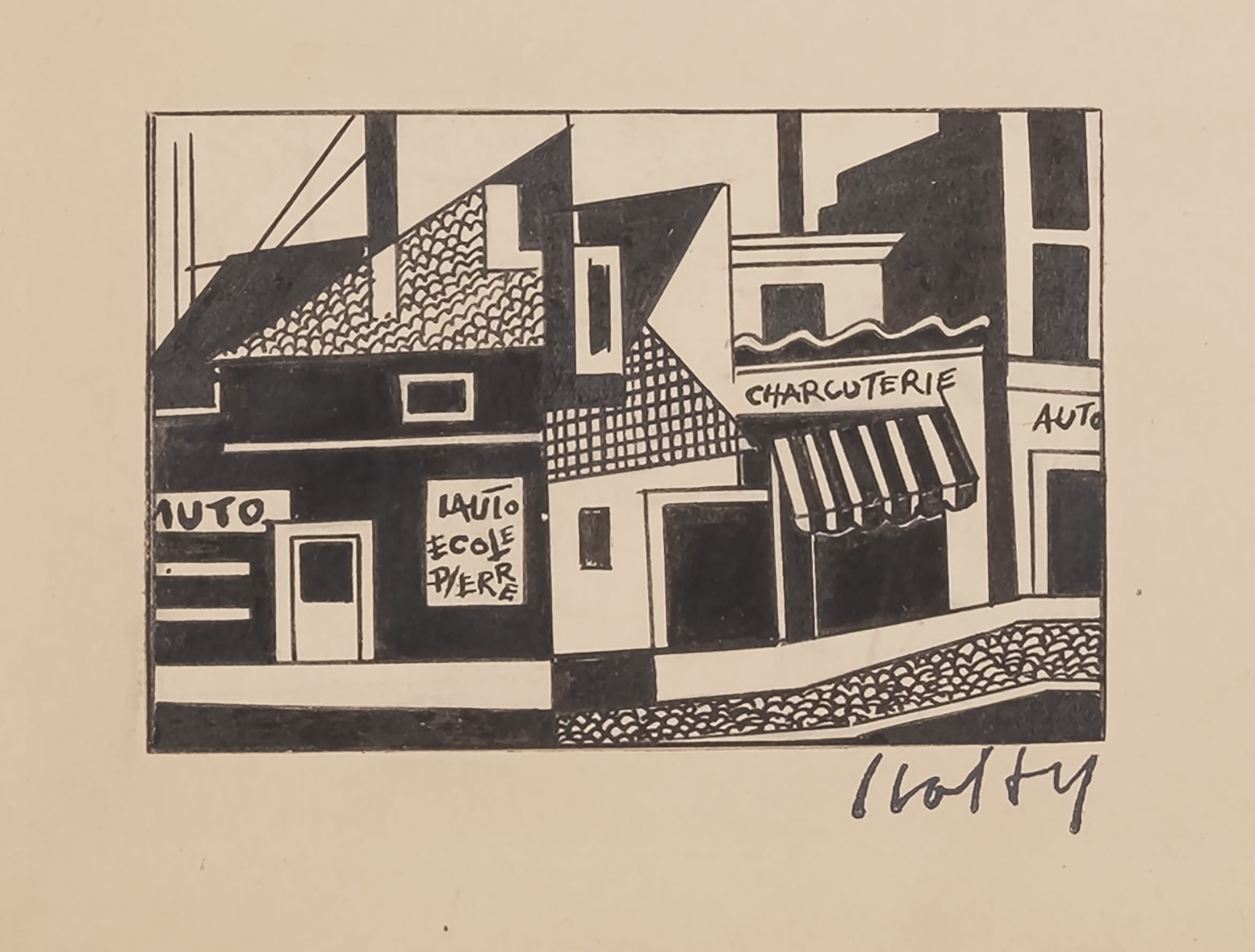 16901, Carl Holty, Paris, Charcuterie: Paris, House #2, 1930