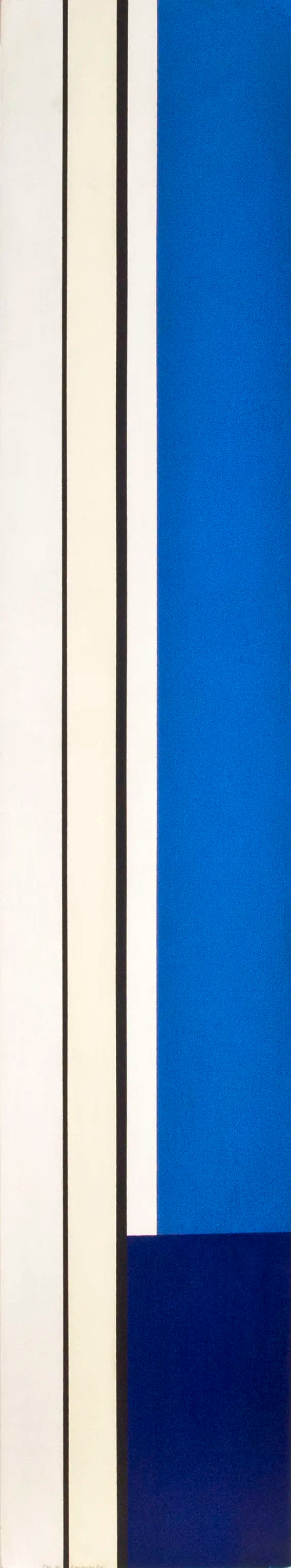 13962, Ilya Bolotowsky, Trylon Blue and Yellow, 1972