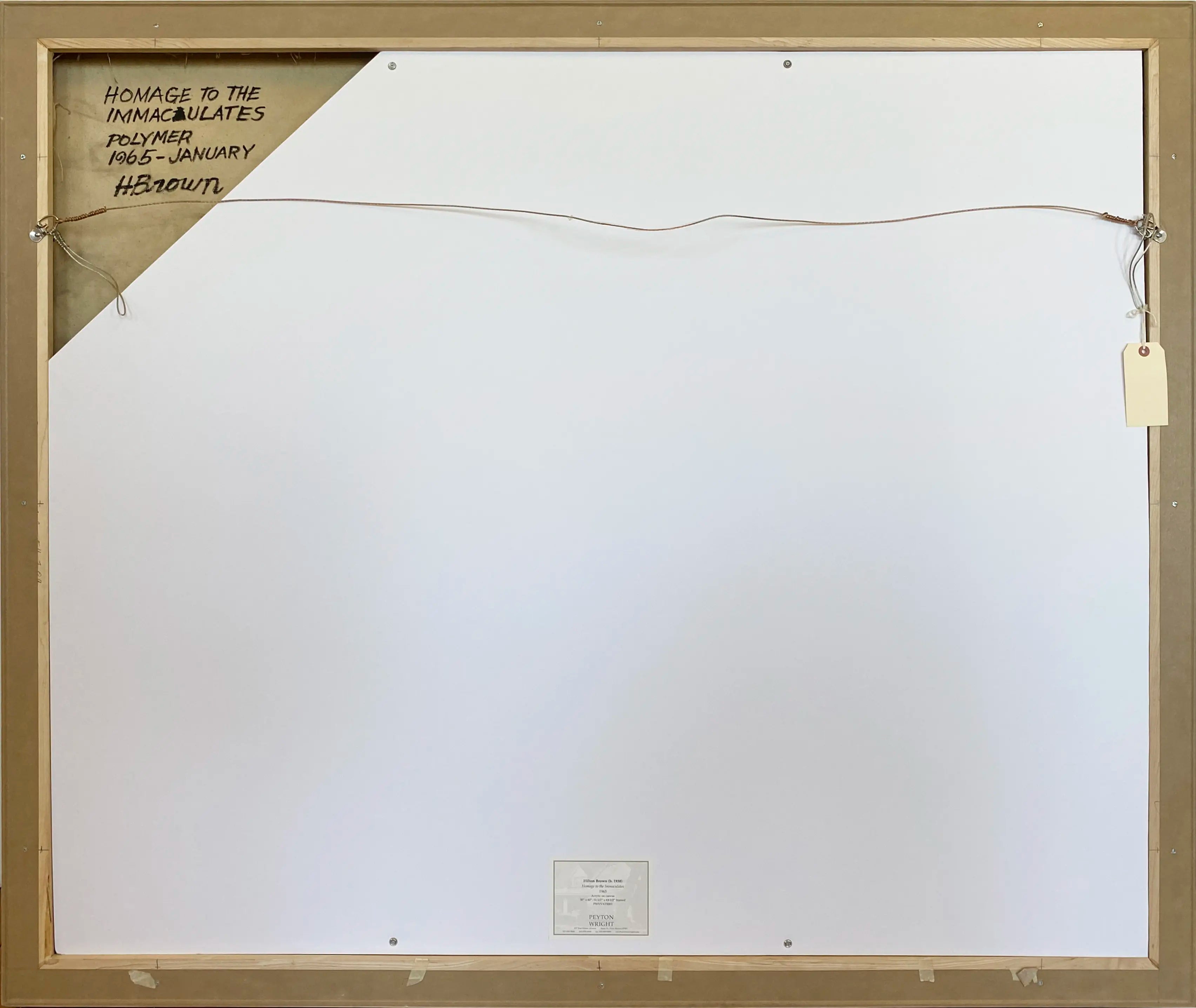 15080, Hilton Brown, Homage to the Immaculates, 1965