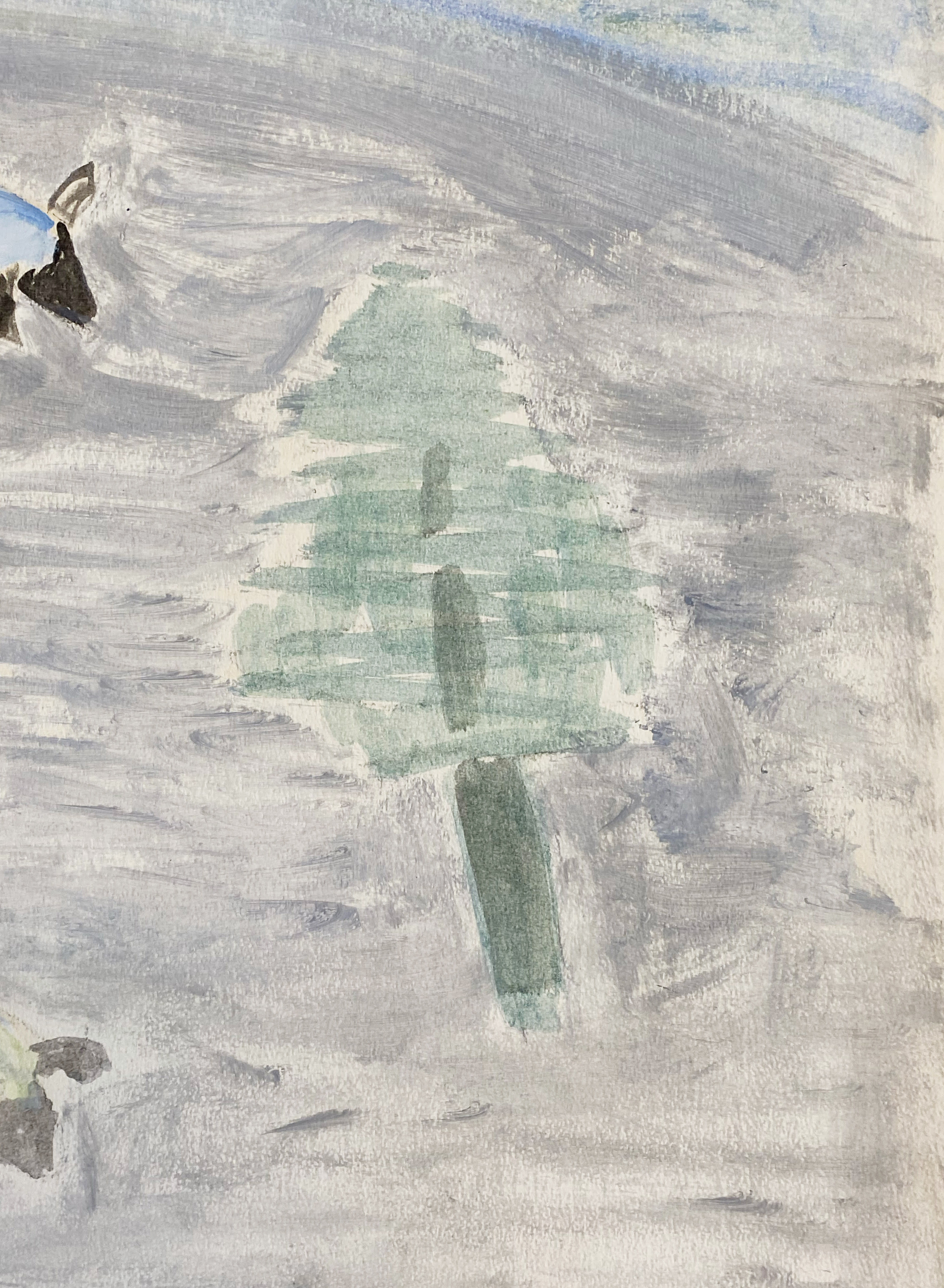 18331, Milton Avery, Three Sheep in a Meadow, 1963