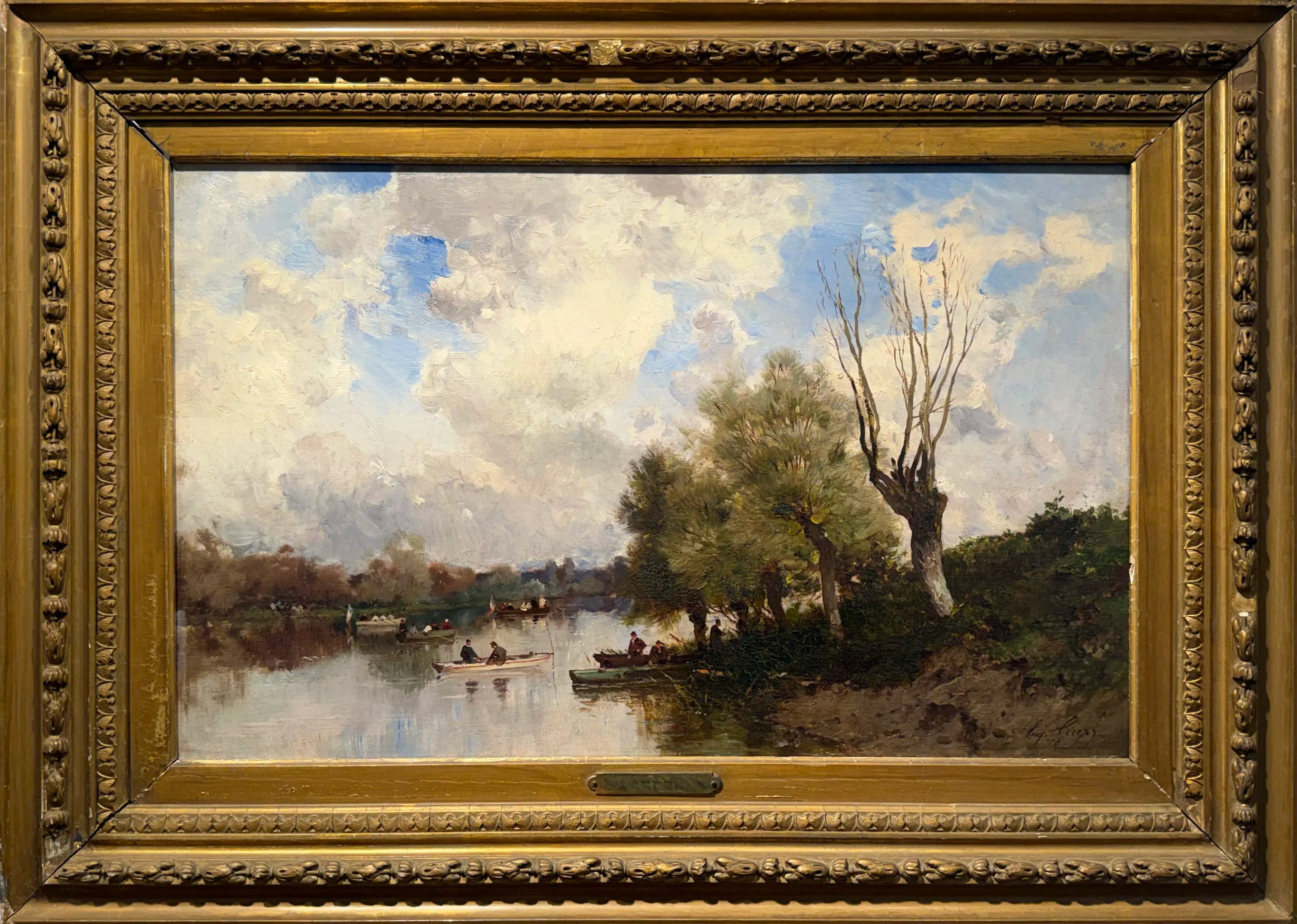 18787, Eugène Cicéri, Boating on the River, 1878
