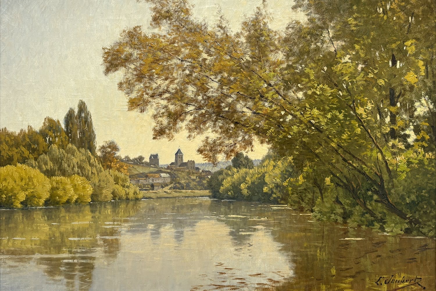 18758, Leon Joubert, Un Coin de Seine a Vetheuil (Le Matin)