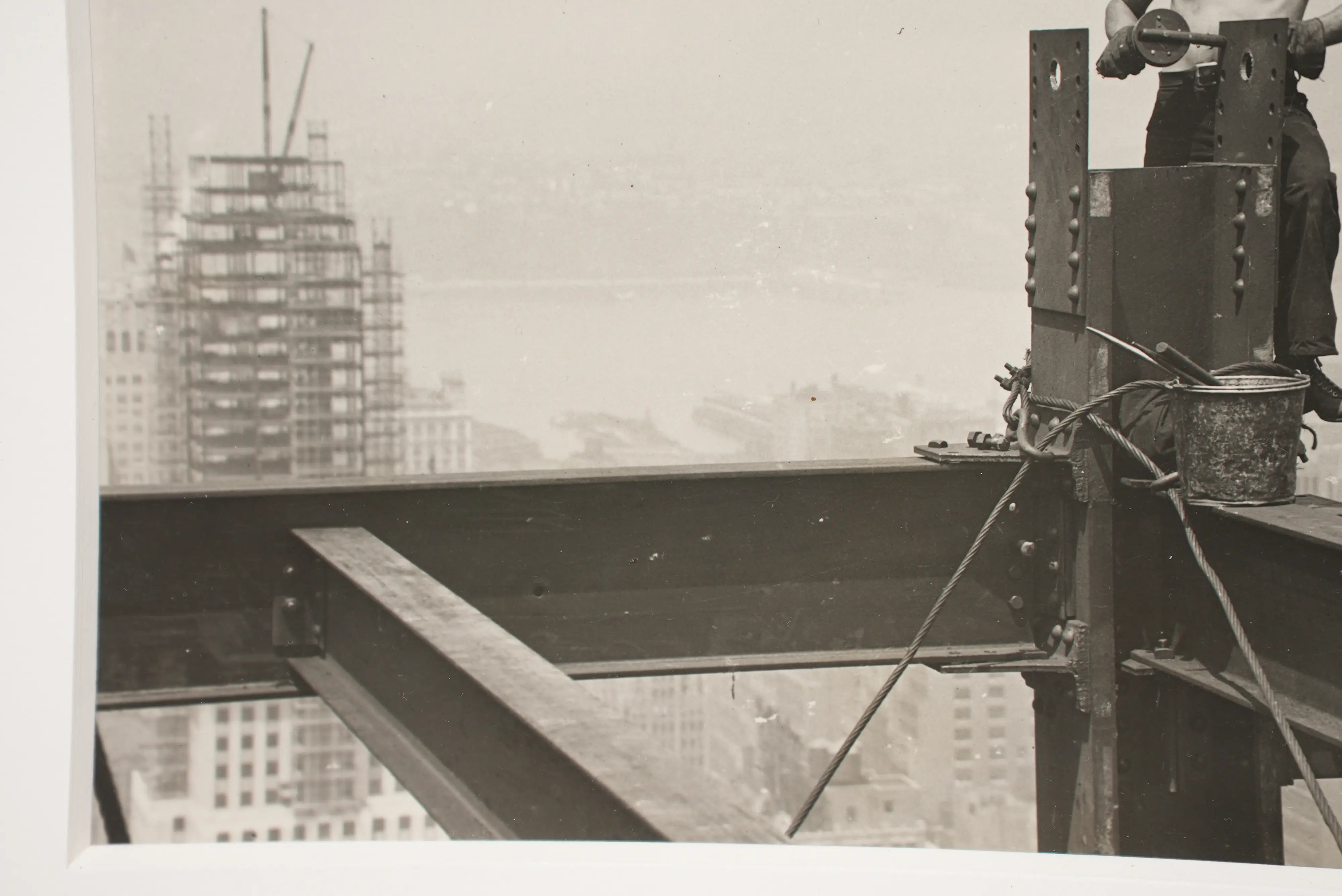 18827, Lewis W. Hine, On the Hoist, Riveter Empire State Building, 1931