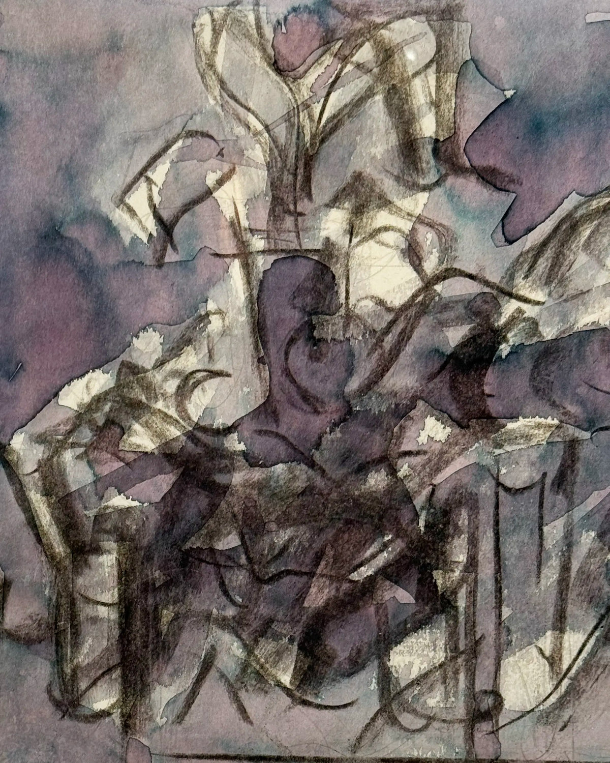16805, Carl Holty, Study of a Biblical Moment  #373, c. 1951