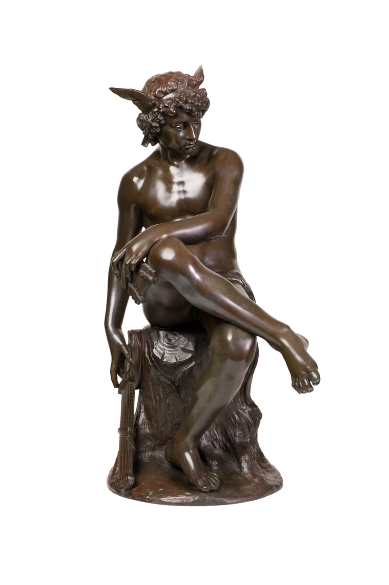14497, Marius Pierre Montagne, Seated Mercury, cast 1867
