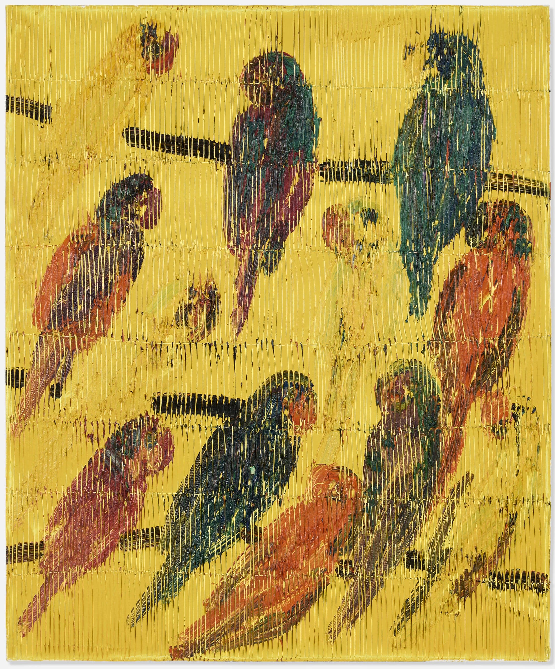 18607, Hunt Slonem, Yellow Picul, 2018
