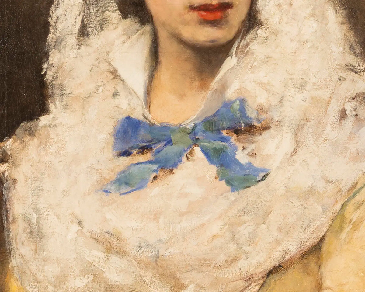 15594, Francisco Miralles, White Mantilla, 1876