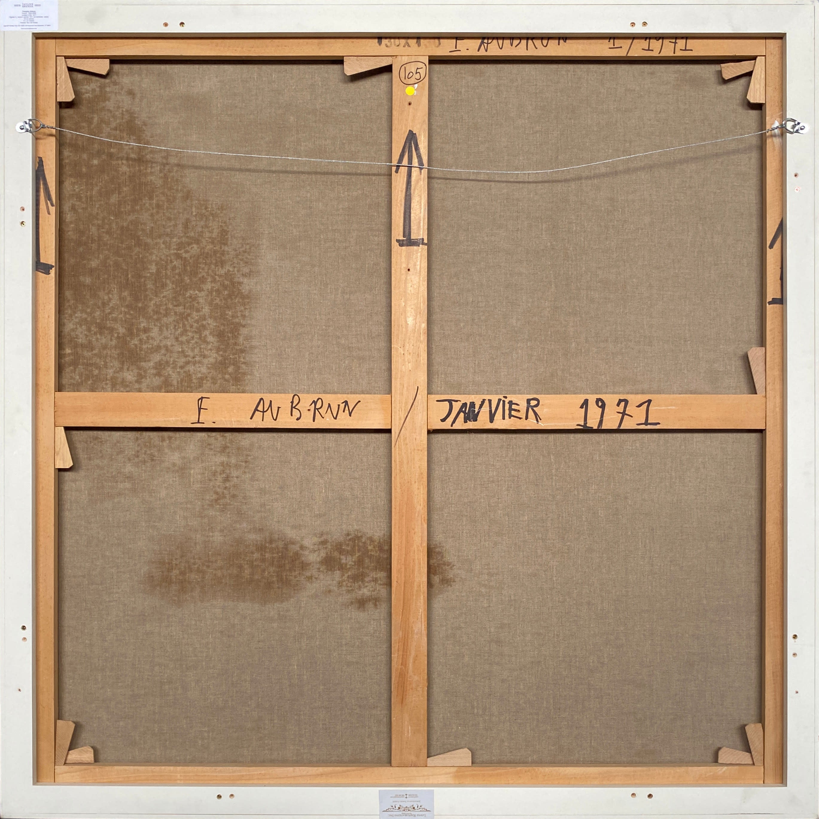 16462, François Aubrun, Untitled #105, 1971