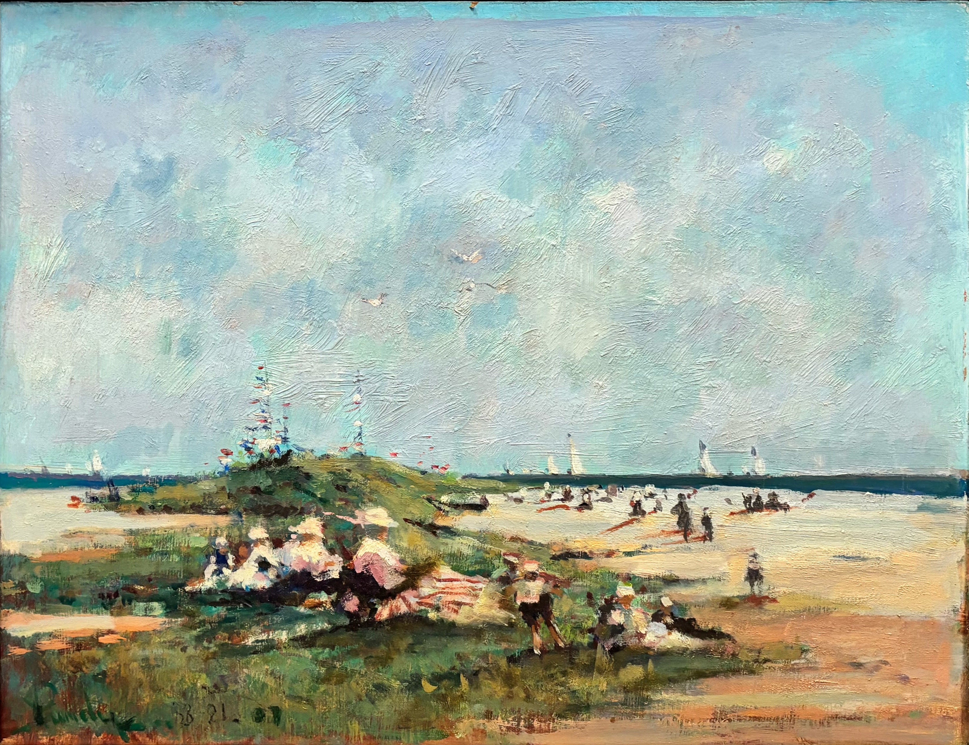 16436, Donald R. Purdy, Beach Scene, 1988