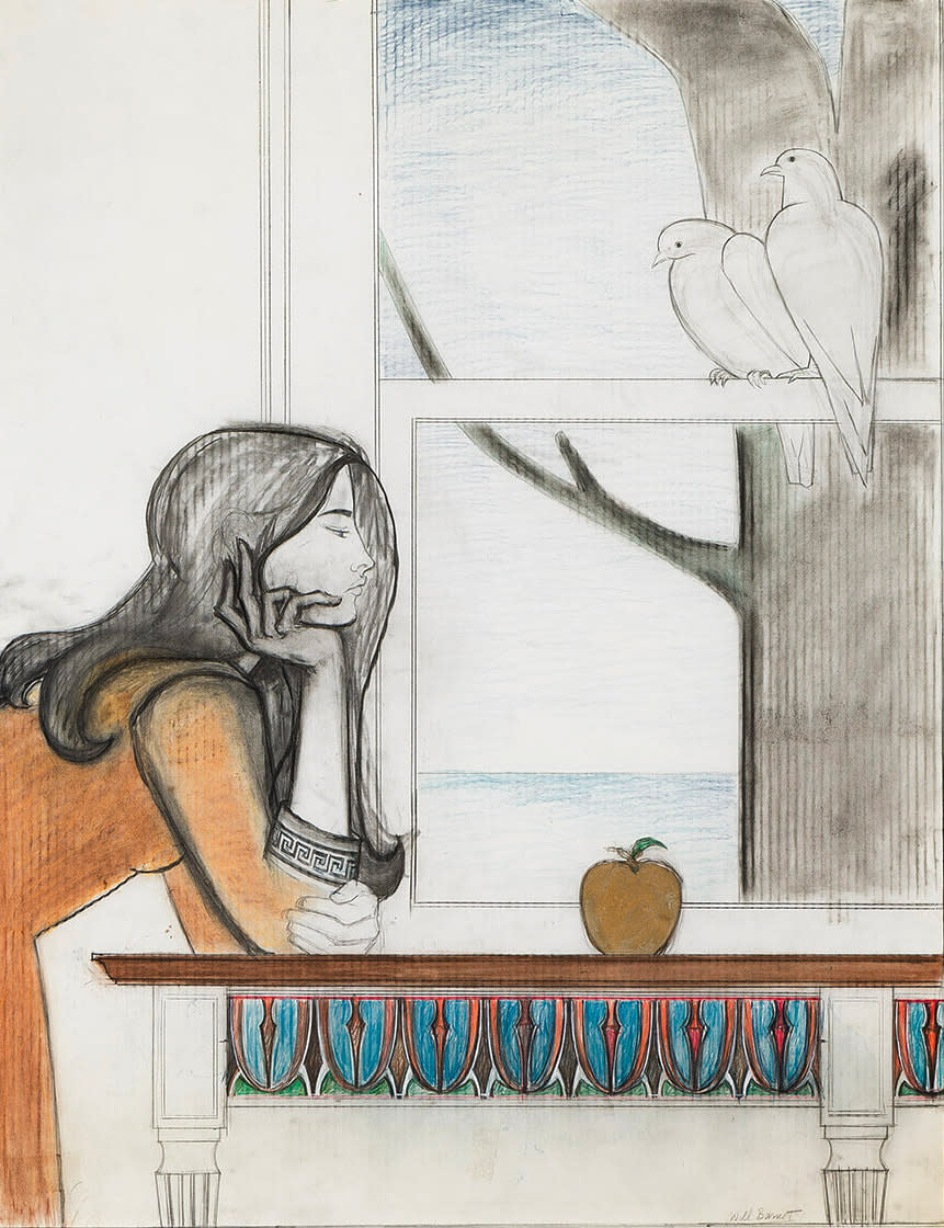 18135, Will Barnet, Final Study for Atalanta, 1975