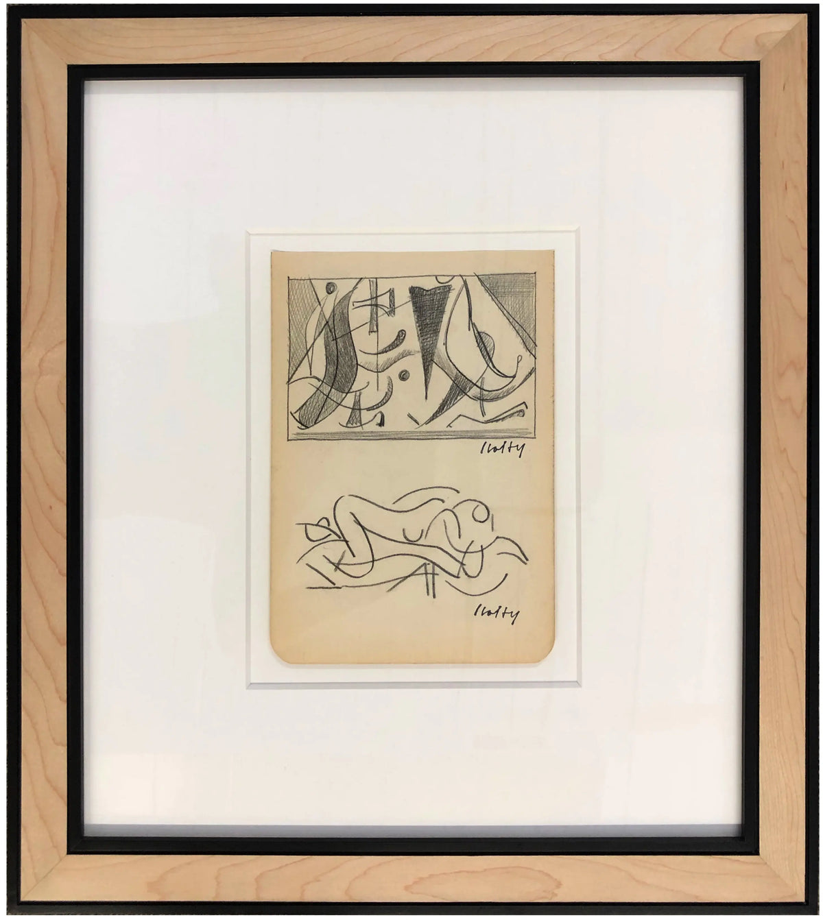 16923, Carl Holty, Forms I, Sketchbook #2, c. 1935