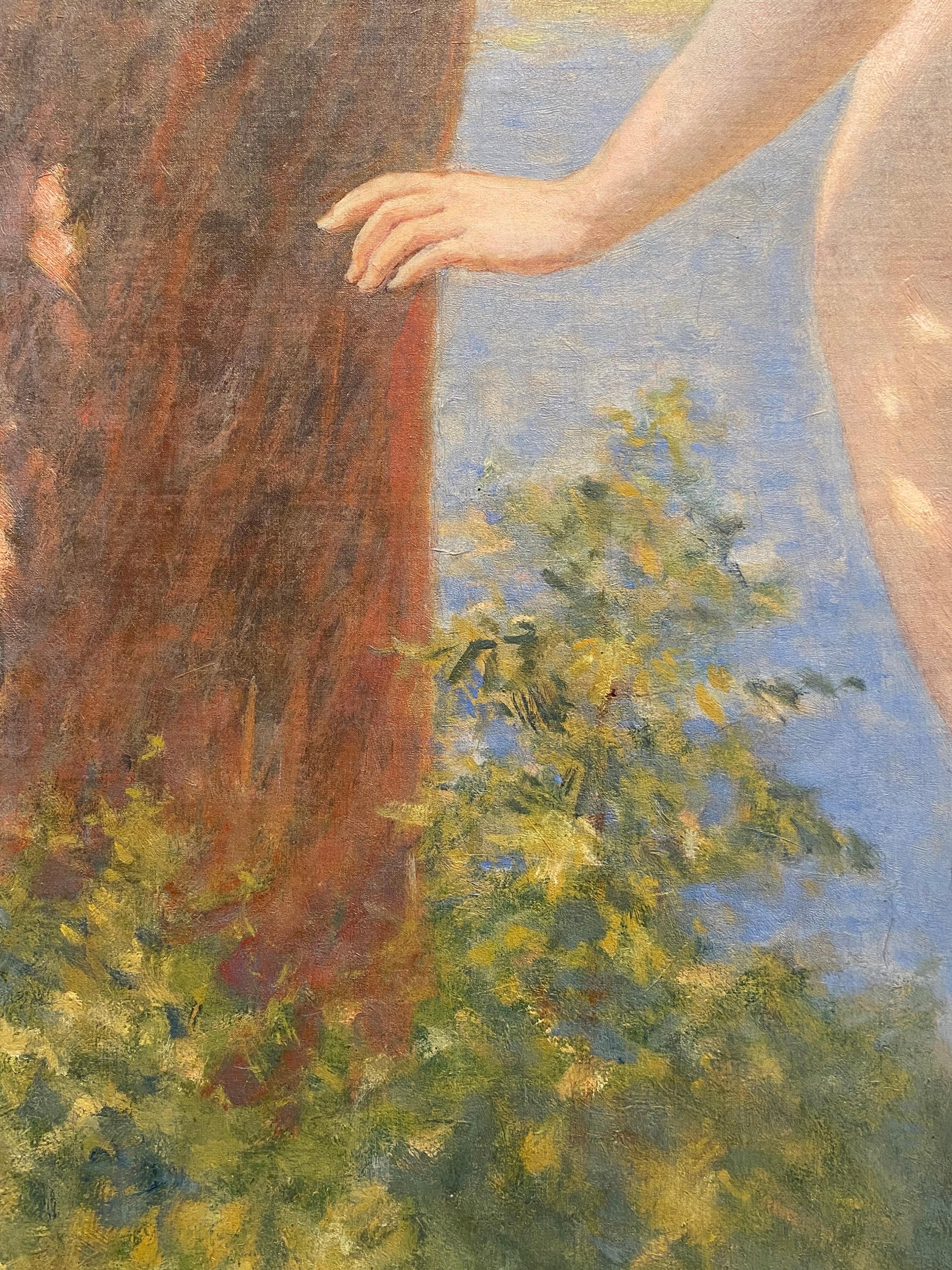 14687, Kenyon Cox, Nude by River’s Edge, 1908
