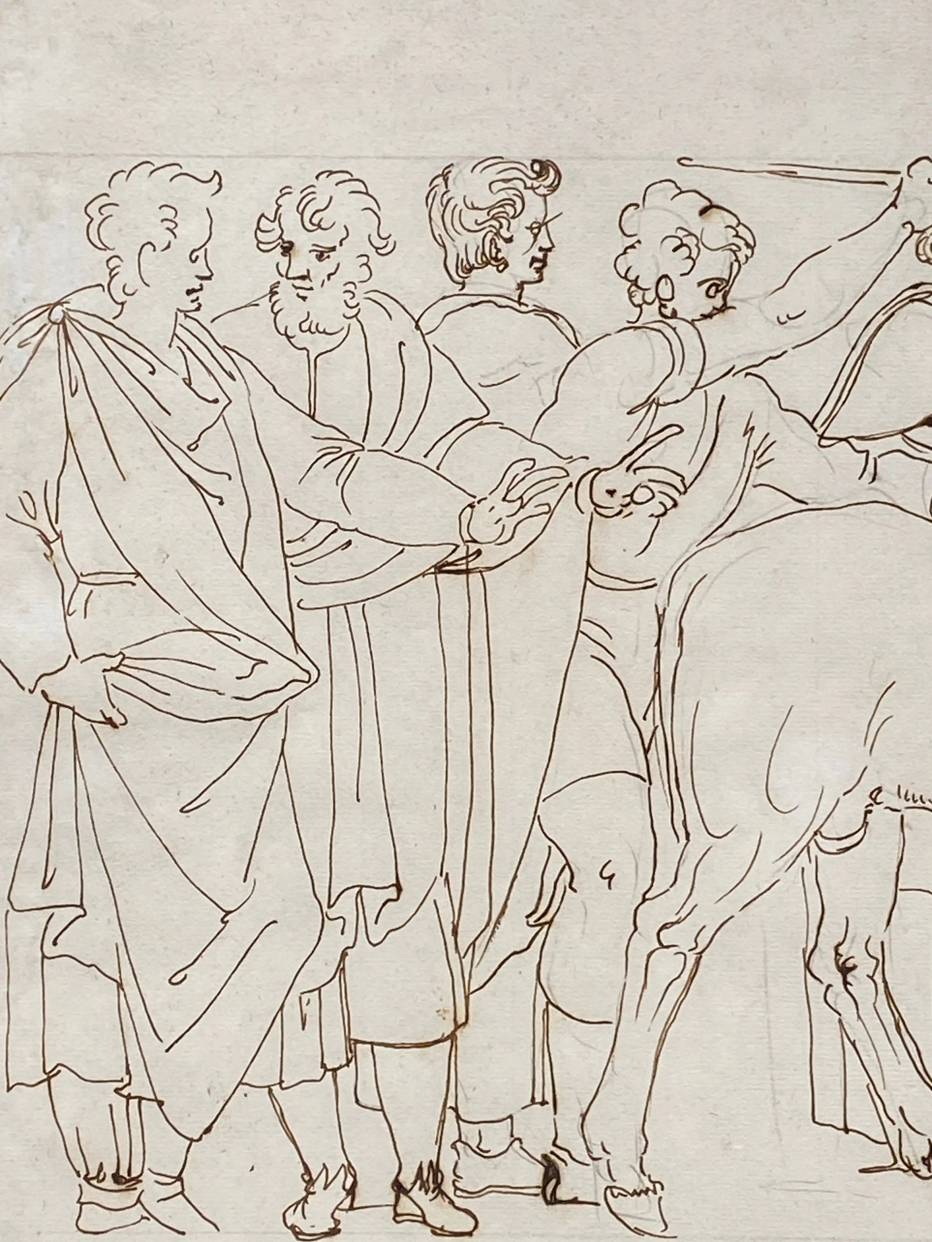 16014, Ercole Setti, La Porcellana: A Market Scene of Porcelain Vendors, 16th century