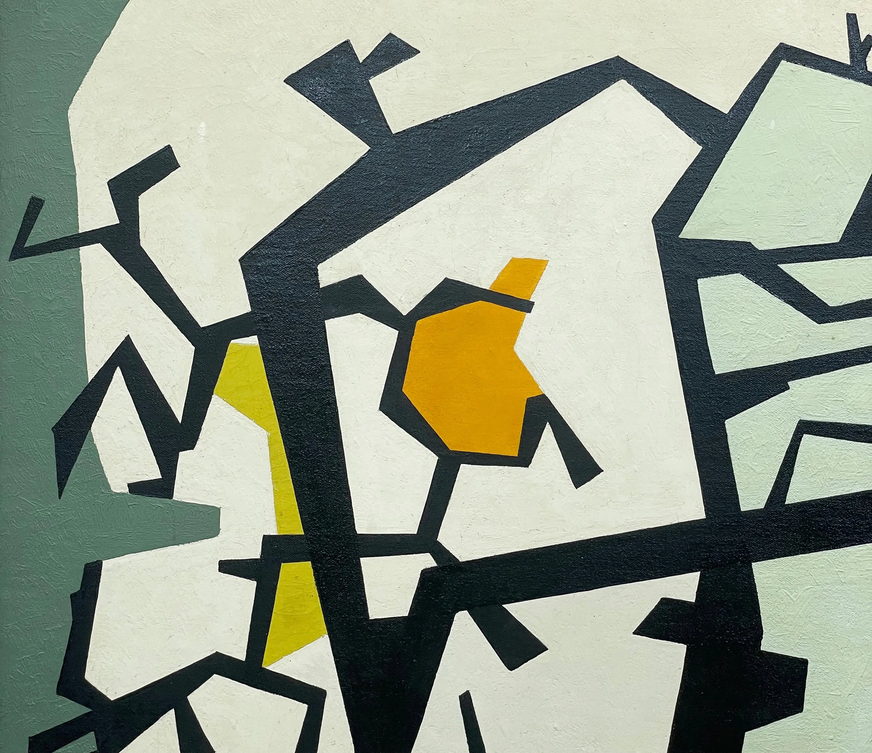 14938, John Sennhauser, Black Forms in Color Space # 13, 1947