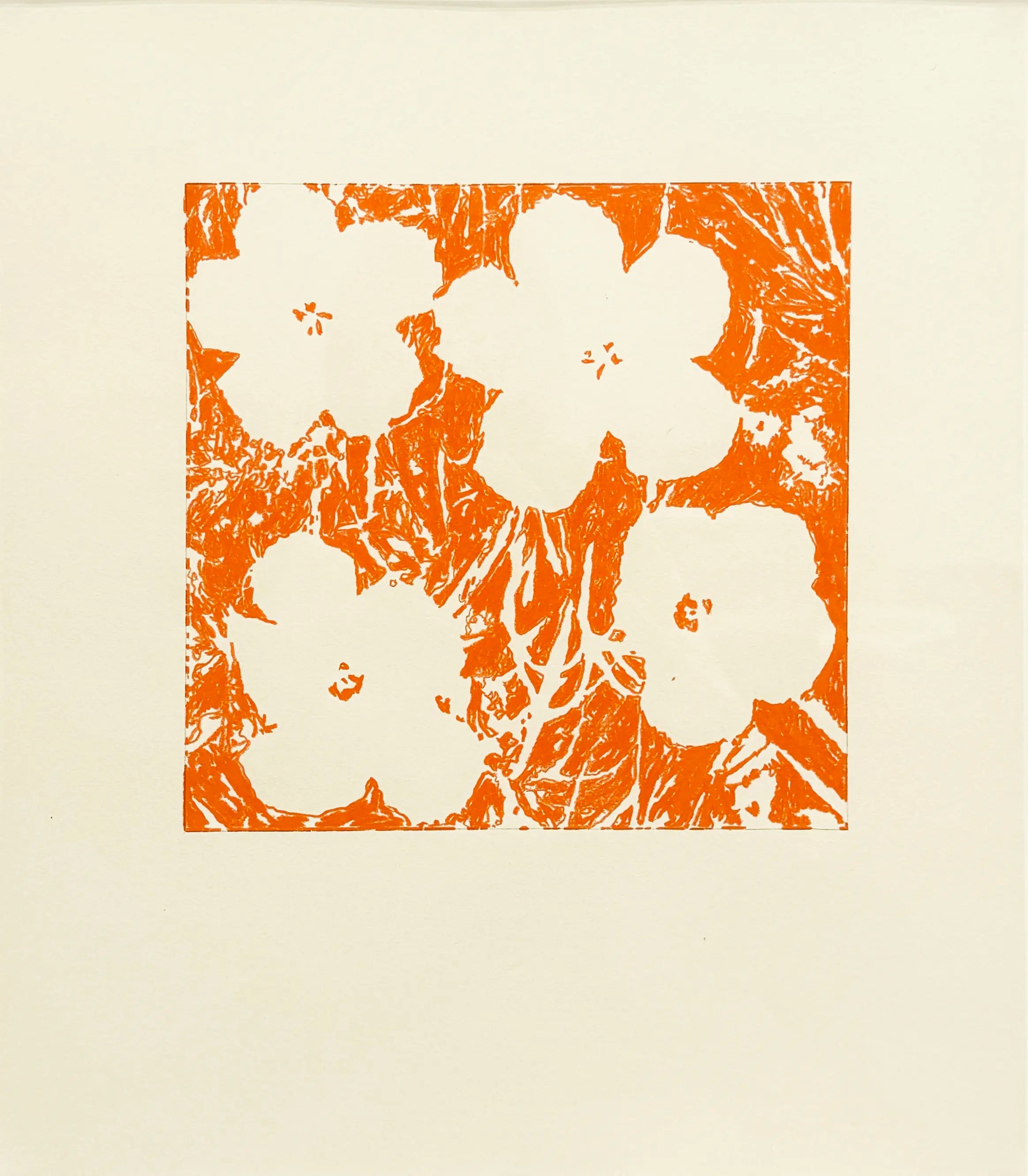 13407, John Zinsser, After Andy Warhol, Flowers, 1964 (Orange Version), 2011