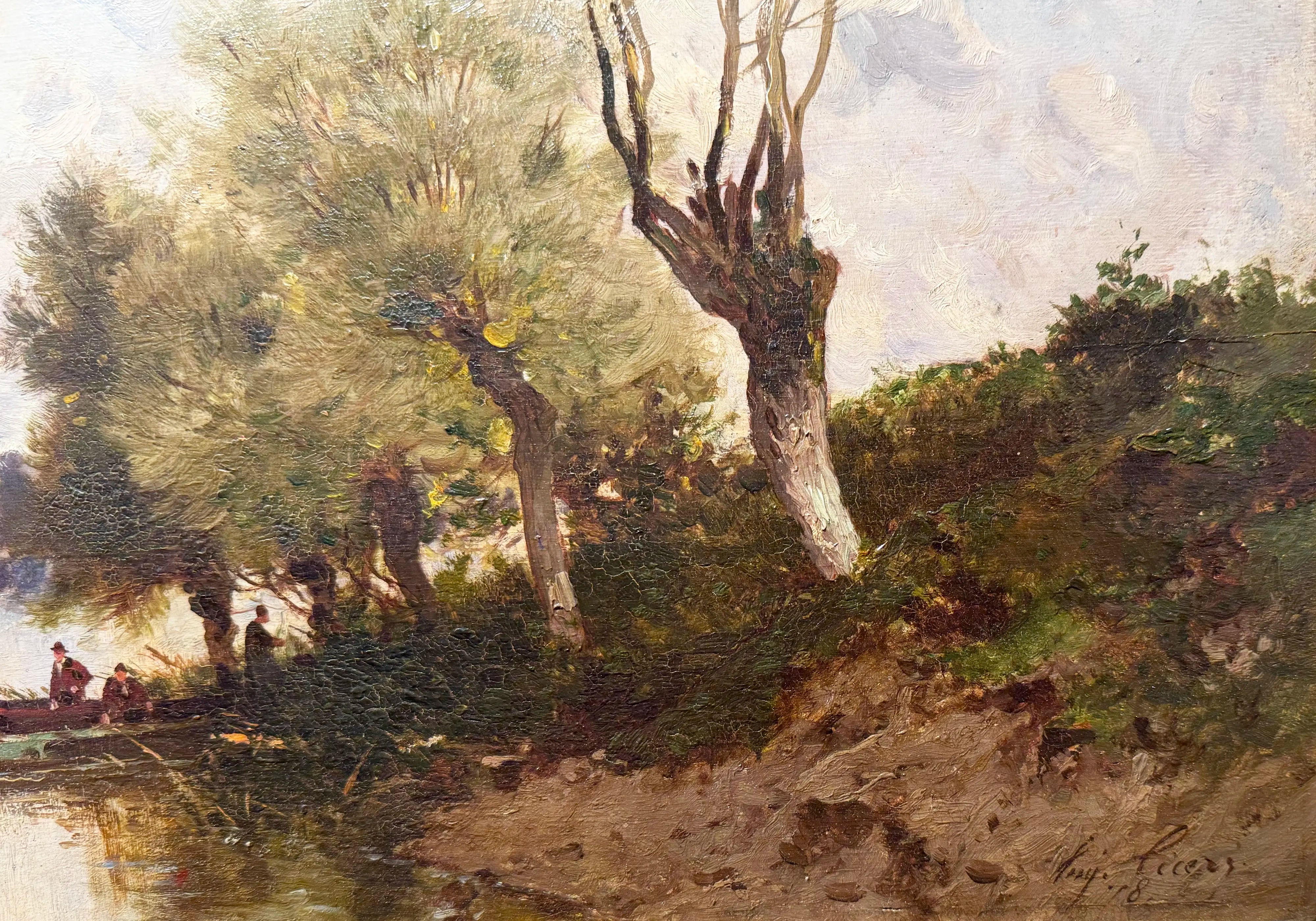 18787, Eugène Cicéri, Boating on the River, 1878