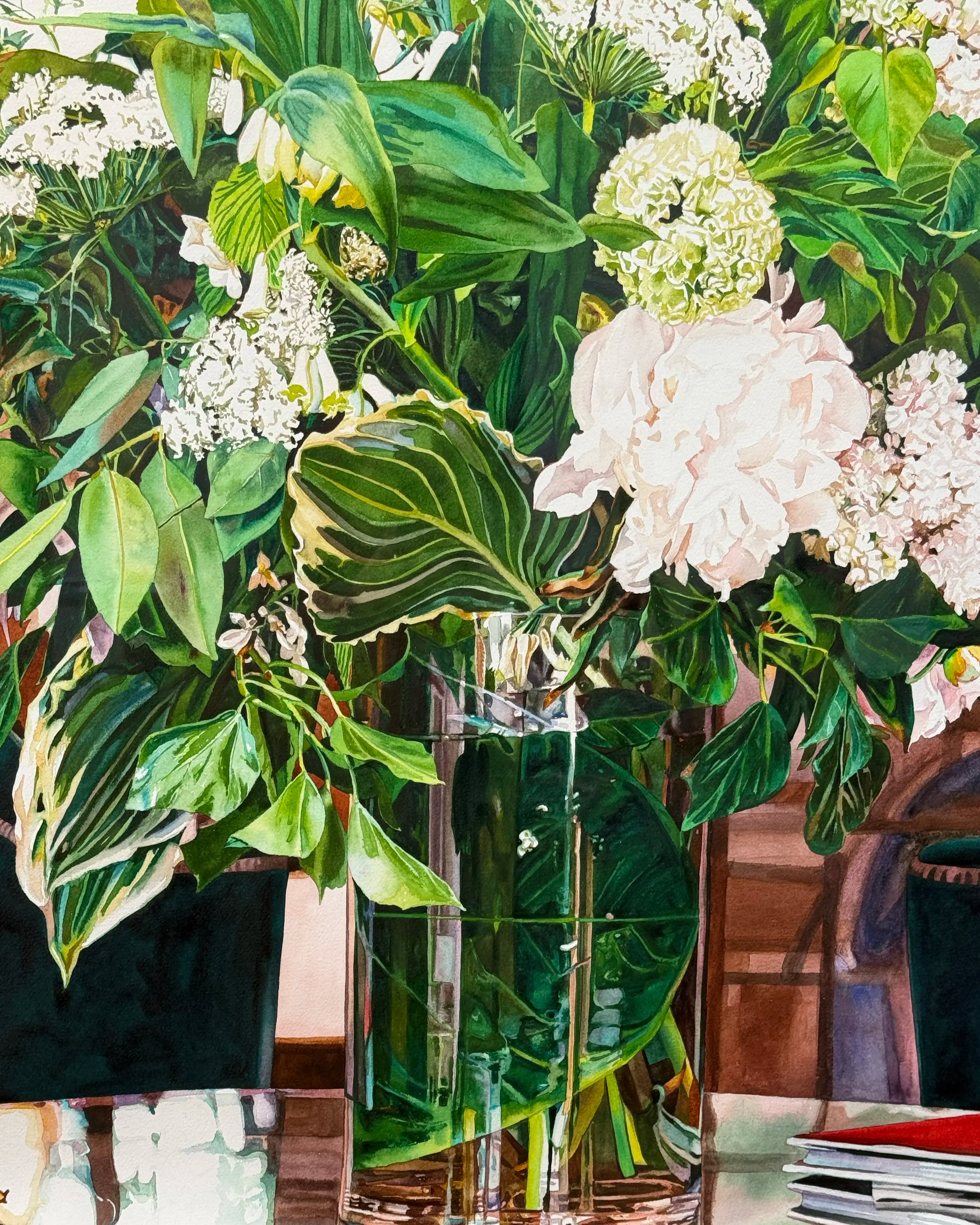18840, Carolyn Brady, Grand White Flower Bouquet, New York, 2001