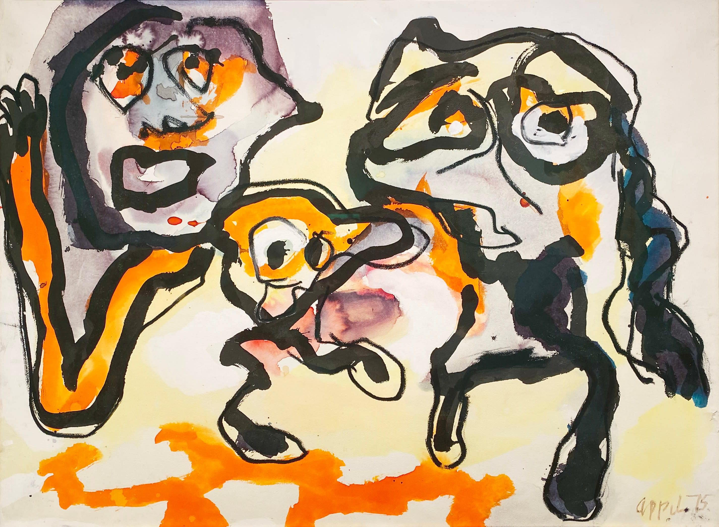 18017, Karel Appel, Figures, 1975