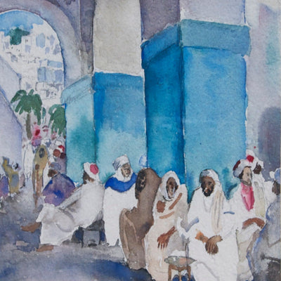 14977, Martha Walter, Gathering Place, North Africa, c. 1930