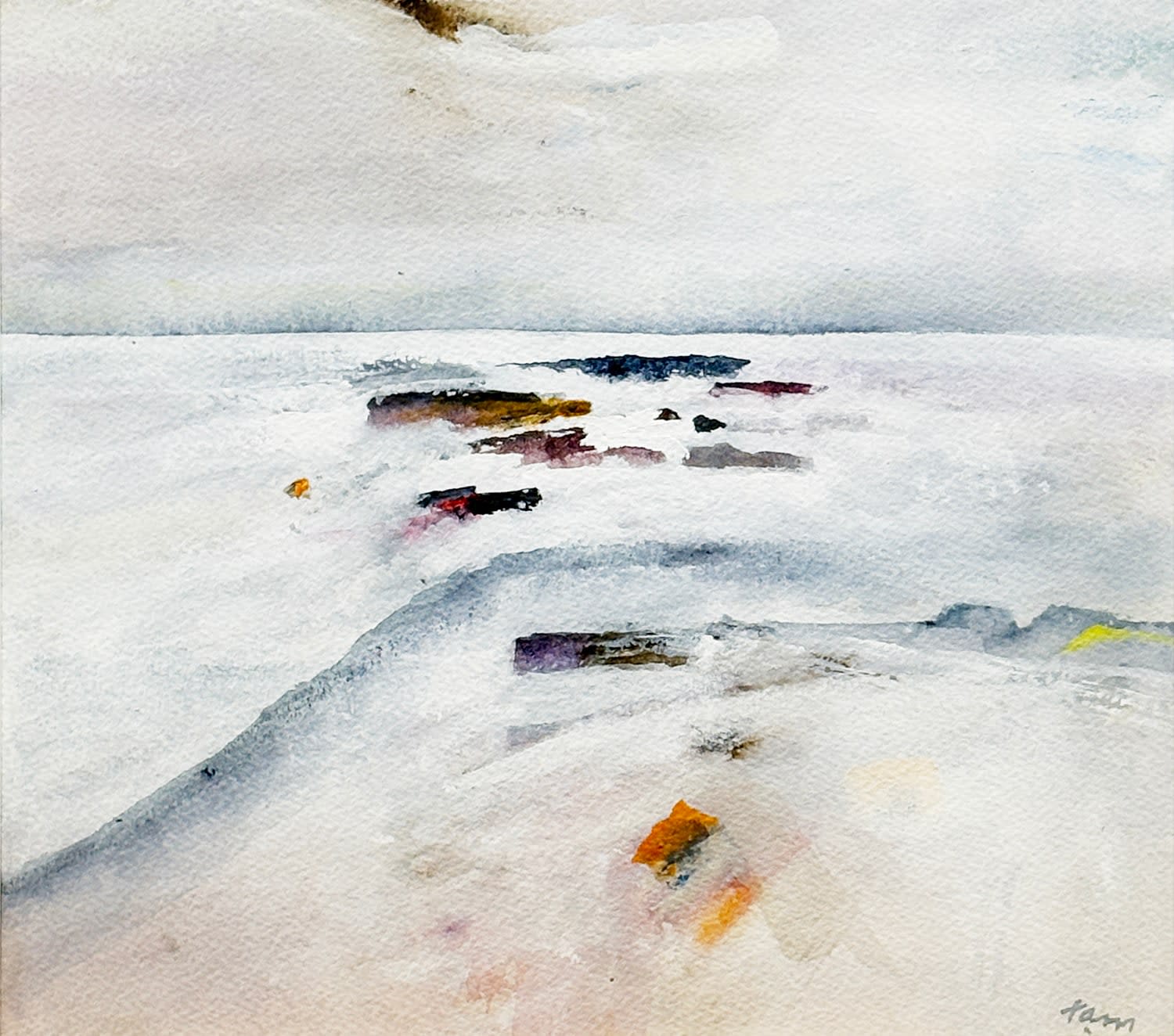 18672, Reuben Tam, White Sea, Monhegan #5, 1977