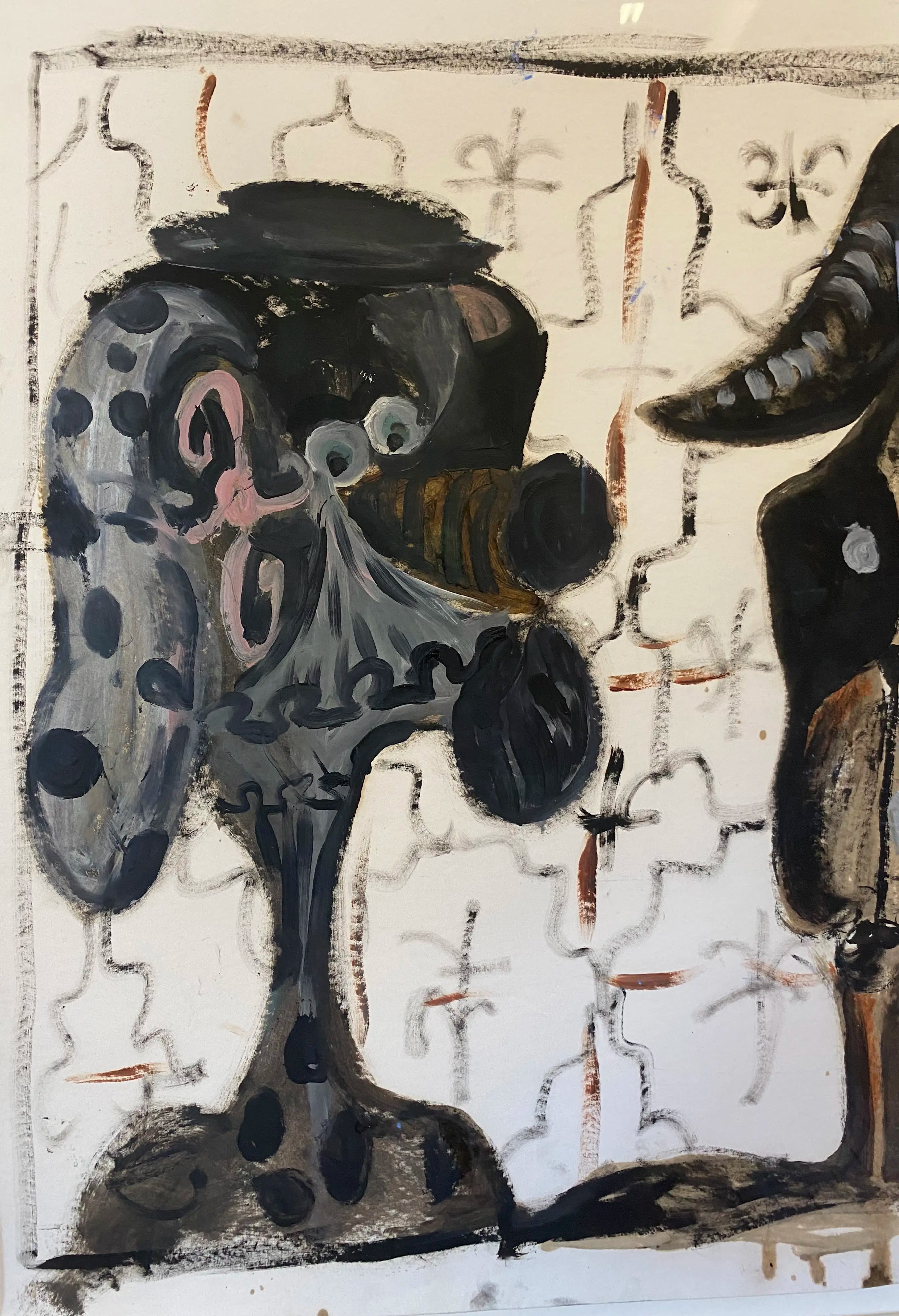 17015, George Condo, Reunion, 1985