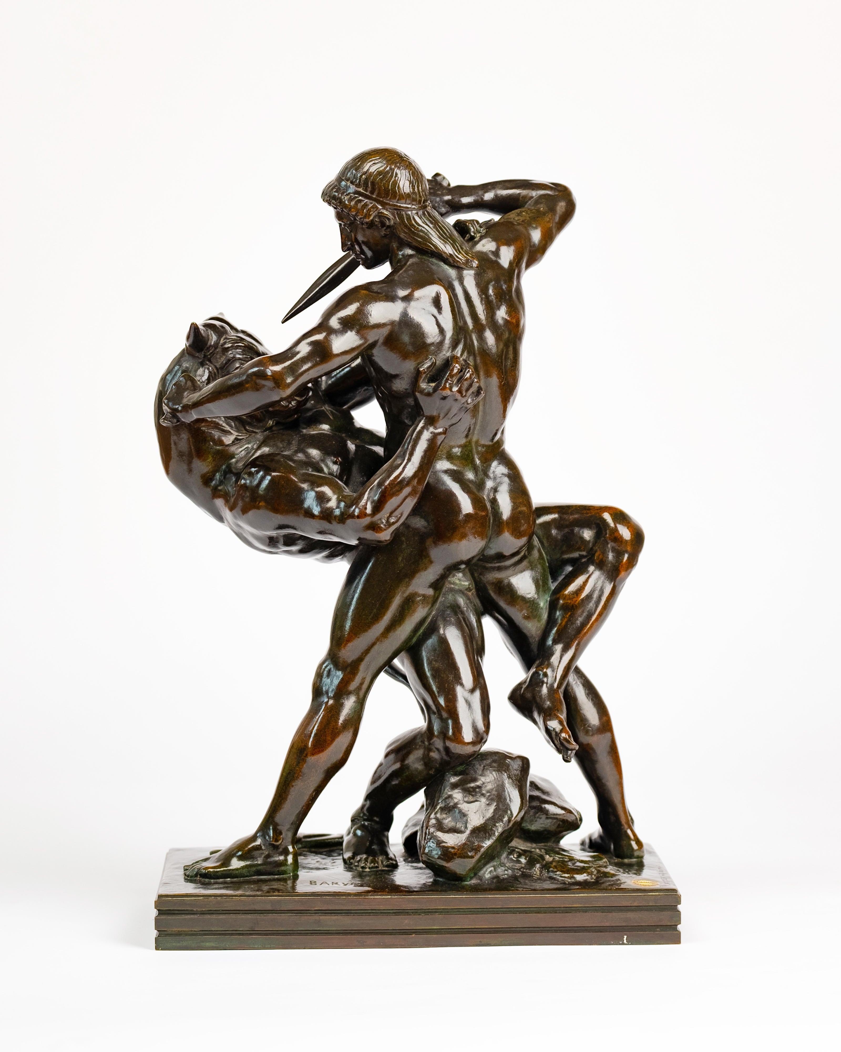 17025, Antoine-Louis Barye, Theseus Slaying the Minotaur, 1843